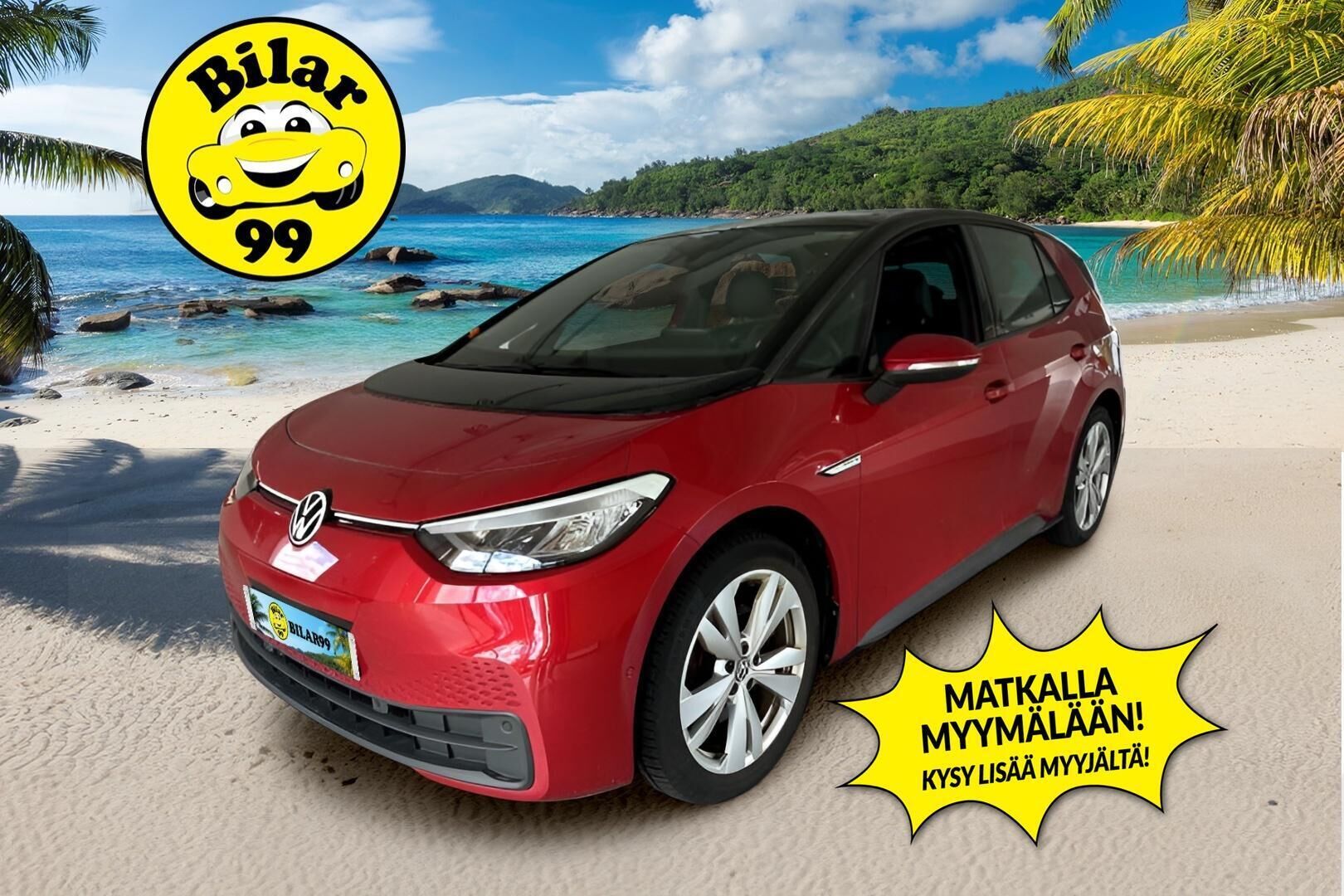 VOLKSWAGEN ID.3 2023 Pro S 150kW - | ACC | ILP | 5-paikkainen | Nahka-alcantara | P.kamera | Keyless | LED | Lane Assist | App Connect | 2x renkaat aluin | Merkkihuollettu | ALV | 