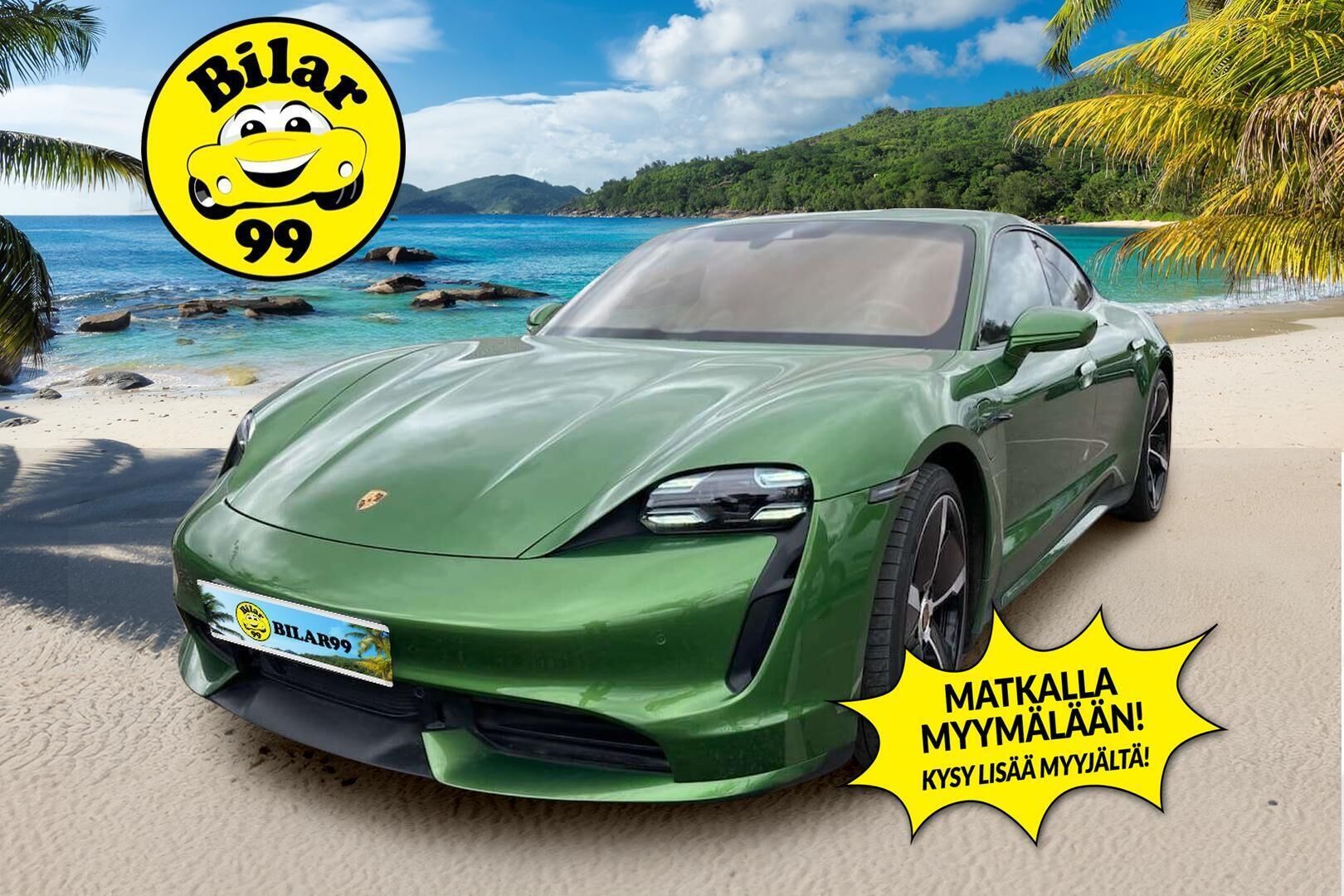 PORSCHE TAYCAN 2021 Turbo / ACC / Burmester / Sport Chrono / Tuuletetut istuimet / Lämpöpumppu / TULOSSA - 2,99 % KORKOTARJOUS TÄHÄN AUTOON - 