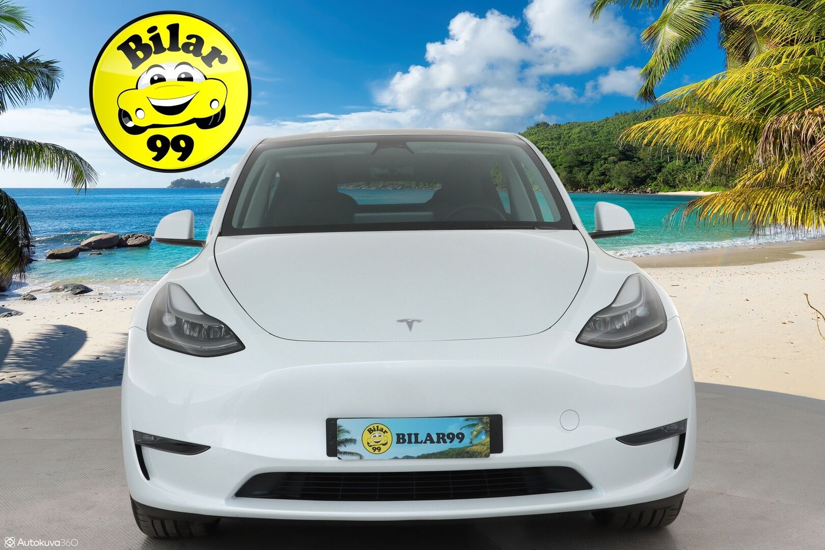 TESLA MODEL Y 2023 Long Range Dual Motor **Lasikatto / Lämpöpumppu / Koukku / Adapt.Vakkari / Matrix-LED / P.Kamera / Premium Audio** - 3,99 % KORKOTARJOUS TÄHÄN AUTOON - Nahkaverhoilu / Navi / Kaistavahti / KeylessGO