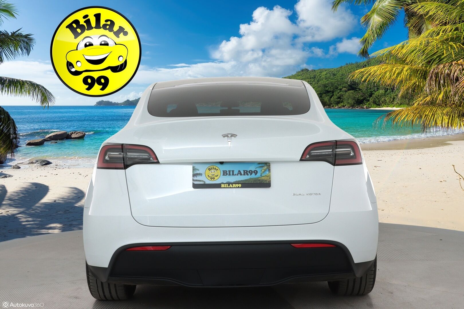 TESLA MODEL Y 2023 Long Range Dual Motor **Lasikatto / Lämpöpumppu / Koukku / Adapt.Vakkari / Matrix-LED / P.Kamera / Premium Audio** - 3,99 % KORKOTARJOUS TÄHÄN AUTOON - Nahkaverhoilu / Navi / Kaistavahti / KeylessGO