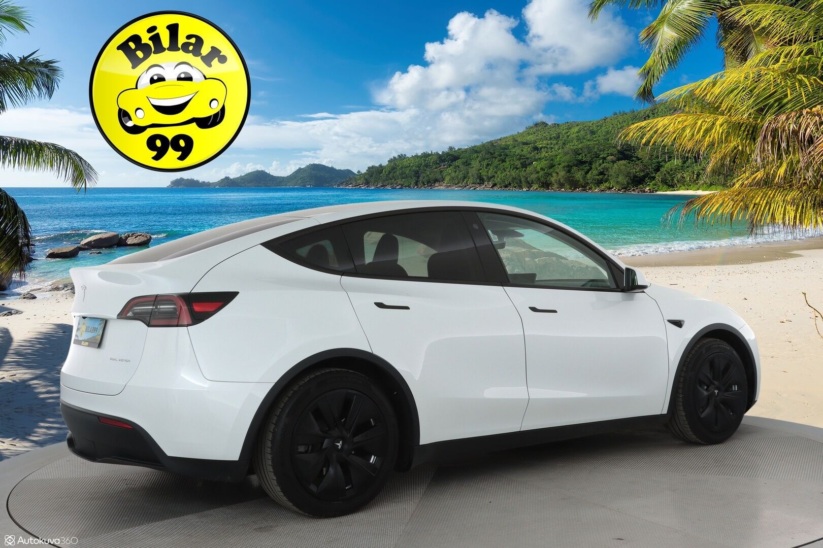 TESLA MODEL Y 2023 Long Range Dual Motor **Lasikatto / Lämpöpumppu / Koukku / Adapt.Vakkari / Matrix-LED / P.Kamera / Premium Audio** - 3,99 % KORKOTARJOUS TÄHÄN AUTOON - Nahkaverhoilu / Navi / Kaistavahti / KeylessGO