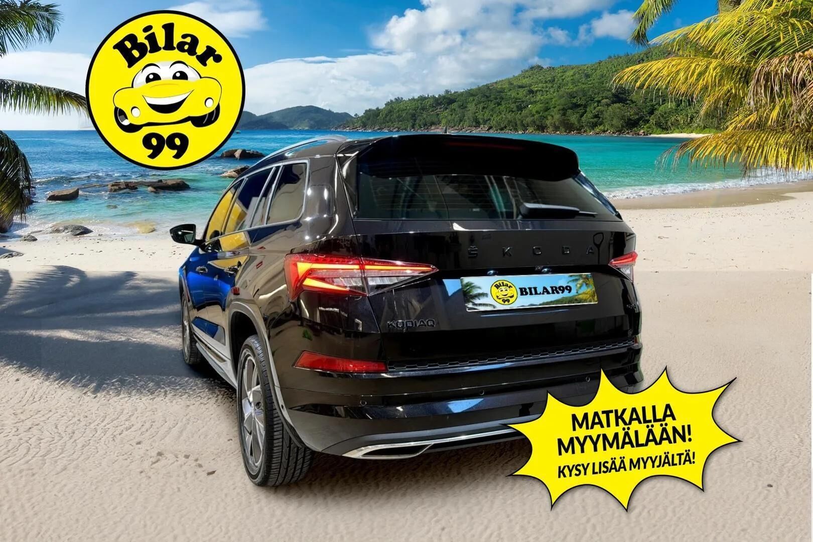 SKODA KODIAQ 2022 2.0 TSI 4x4 Sportline 7-P ** Muistipenkki / Digimittari / ACC / Webasto / P-Kamera ** - 7-Paikkainen / Matrix LED / Vetokoukku / KESSY / 2x vanteet 
