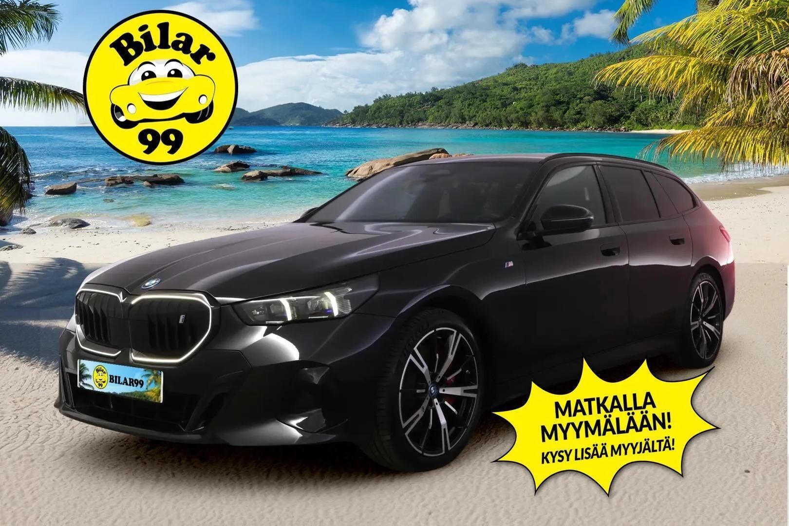 BMW I5 2025 G61 Touring xDrive40 M Sport Pro ** Vetokoukku / Iconic Glow  / H&K / Nahkasisusta ** - 22kW AC / Driving Assistant Plus / 2x vanteet - HULLUT AVAJAISHULINAT KORKOTARJOUS 3,29 %