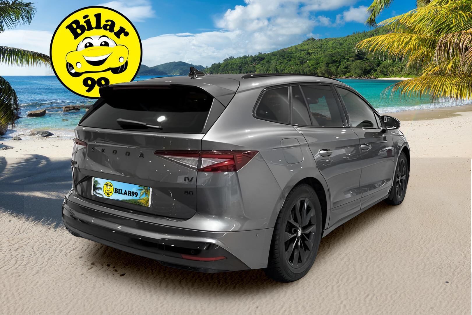 SKODA ENYAQ 2022 80x iV Sportline ** Muistipenkki / Lämpöpumppu / ACC / Kamera / Koukku / TULOSSA ** - 3,99 % KORKOTARJOUS TÄHÄN AUTOON - LED / Navi / 2x vanteet