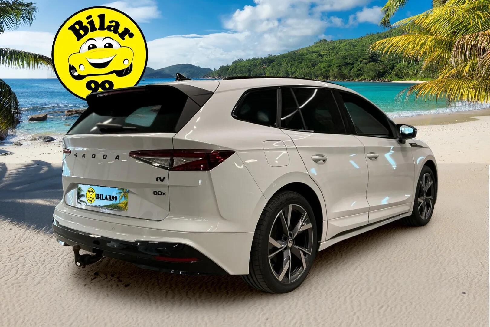 SKODA ENYAQ 2023 iV80 Sportline 4x4 - Ennakkomyynnissä | Koukku | P. kamera | ACC | Matrix LED | Sähkökontti