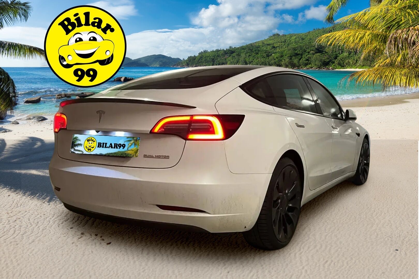 TESLA MODEL 3 2023 Performance Dual Motor - | ACC | ILP | Ryzen | Matrix | Lasikatto | Premium audio | Sähkönahat | Muistipenkki | P.kamera | Autosteer | Track mode | Lämm. ratti | 