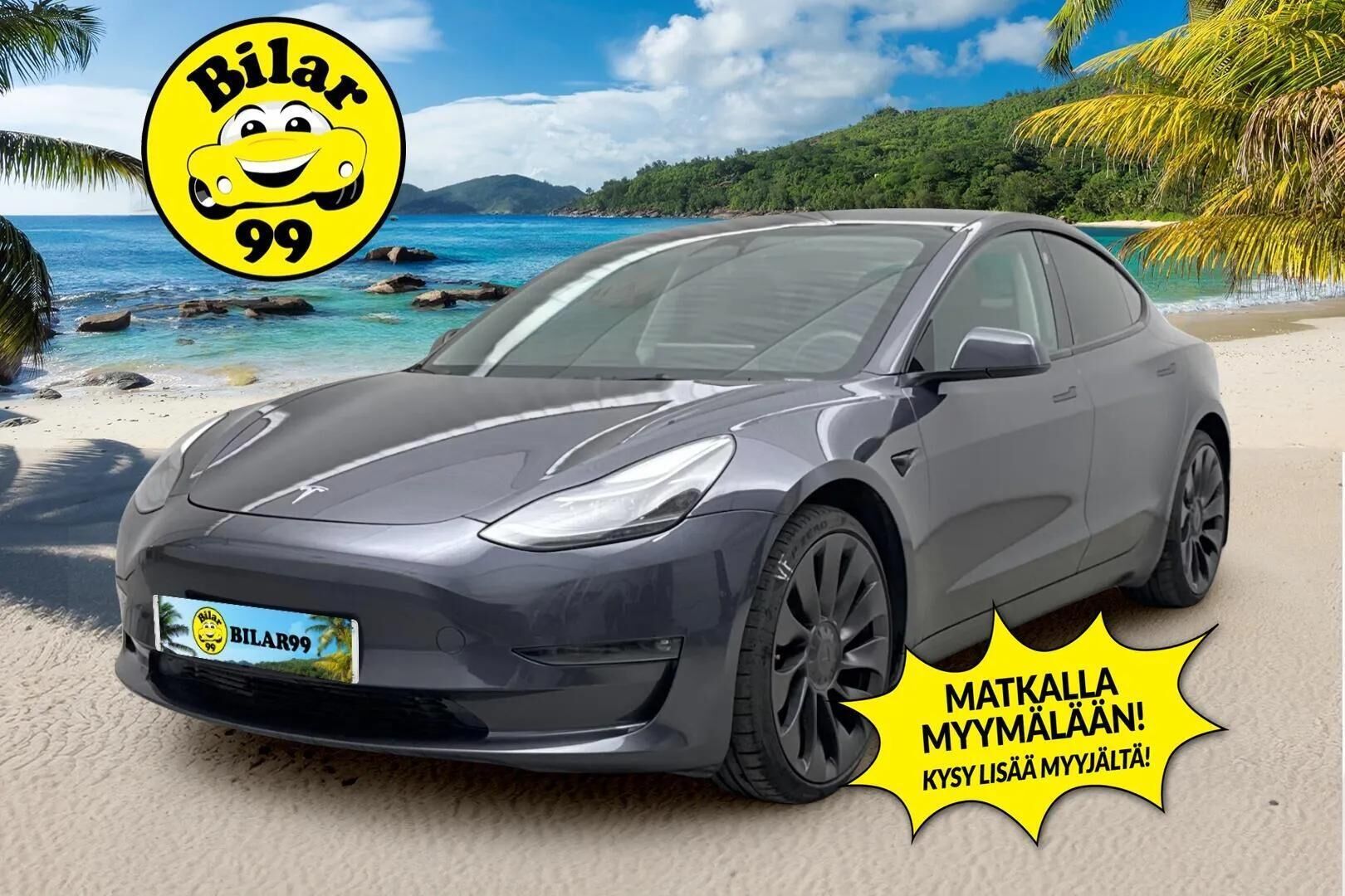 TESLA MODEL 3 2023 Performance - | ACC | ILP | Ryzen | Matrix | Lasikatto | Premium audio | 2x turbine-vanteet | P.kamera | Sähk. takaluukku | ALV | 