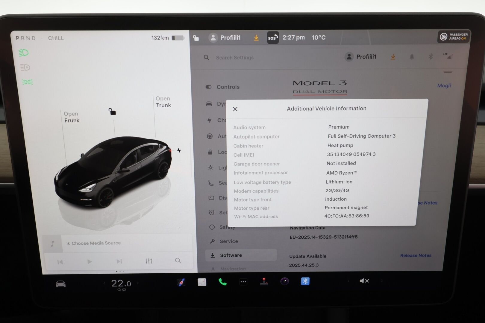TESLA MODEL 3 2022 Performance * ILP / ACC / Lasikatto / Premium Audio / P.Kamera / Matrix-LED / Muistipenkki / Kaistavahti * - Takuu 11/2026 asti! 