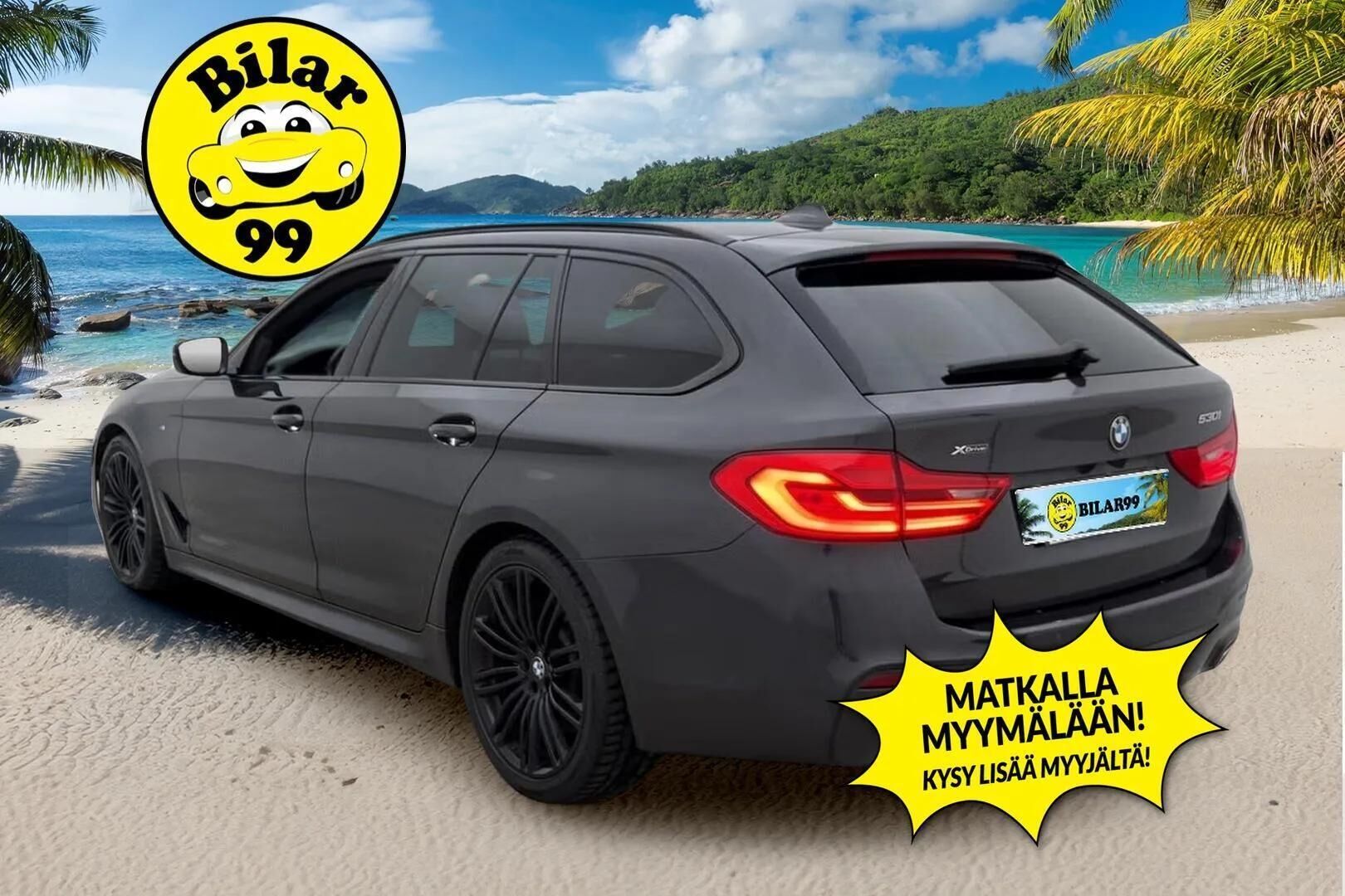 BMW 530 2019 G31 Touring 530i A xDrive M-Sport ** Adapt.vakkari / Webasto / Nahat / Black Panel / Kamera ** - Display Key / Koukku / HiFi / 2x vanteet - HULLUT AVAJAISHULINAT KORKOTARJOUS 3,29 %