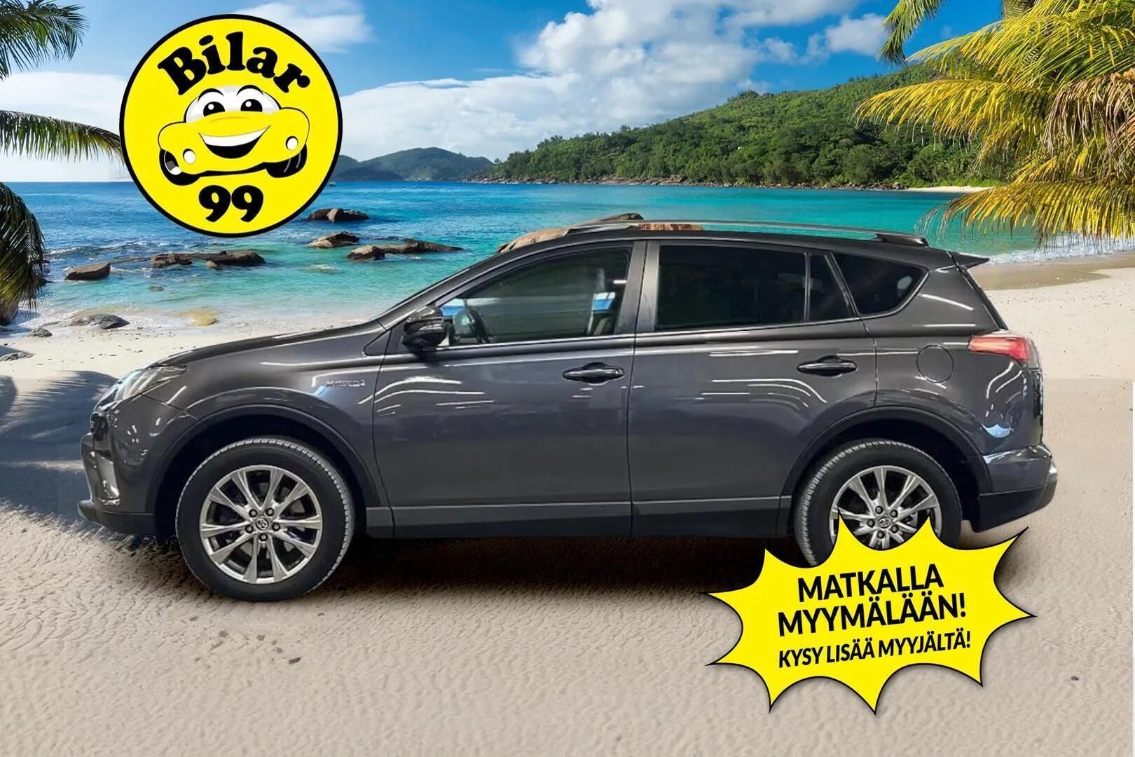 TOYOTA RAV4 2016 2,5 Hybrid AWD Premium ** Kattoluukku / 360 Kamera / Nahkasisusta / JBL / Keyless ** - Adapt.vakkari / Vetokoukku / Muistipenkki