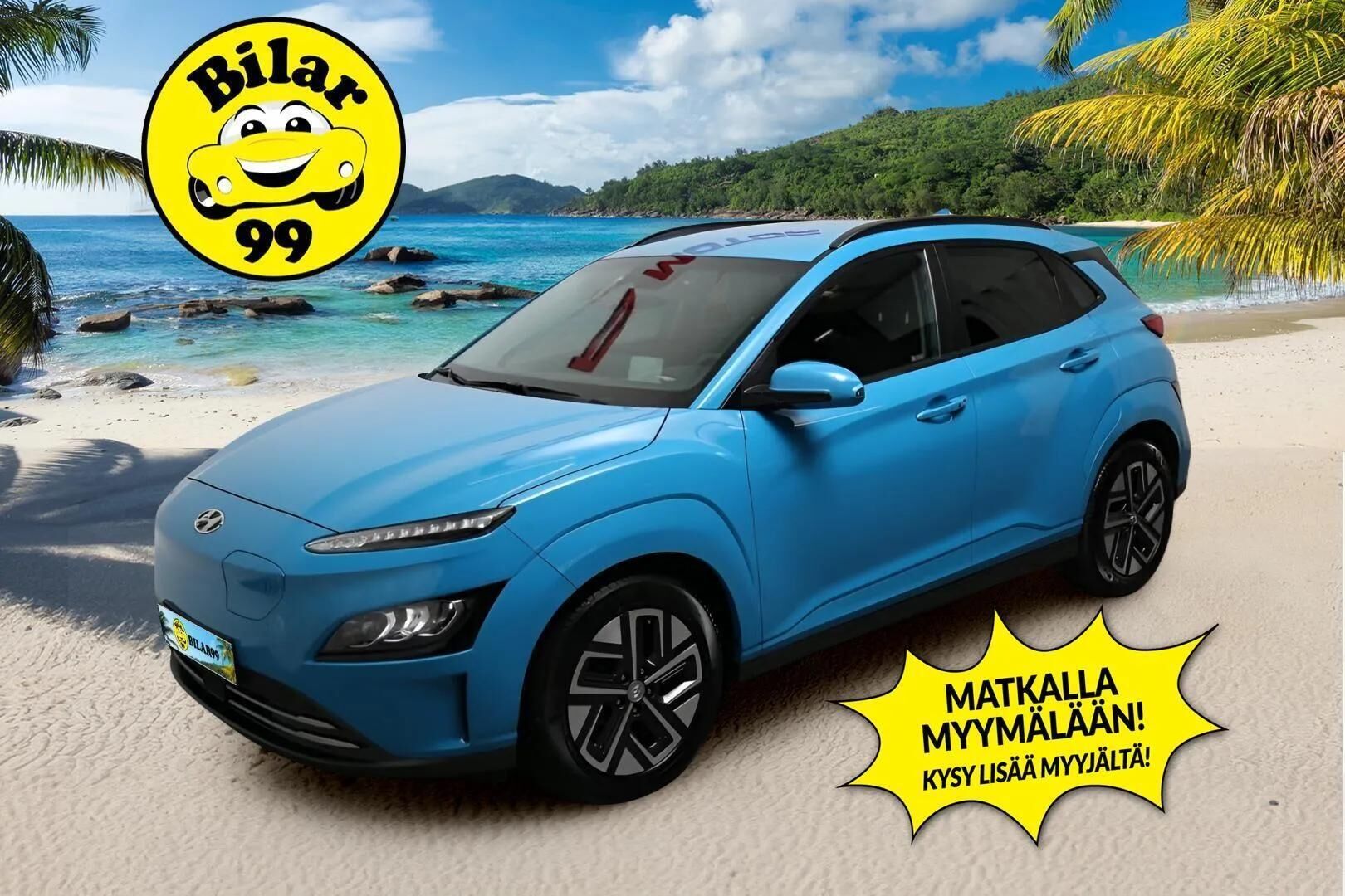 HYUNDAI KONA 2023 electric 64 kWh Style 204hk MY22 - Ennakkomyynnissä | Krell | ILP | HUD | Nahkasisusta | HDA | P. kamera | Navi | Sähköpenkki | 2x Renkaat