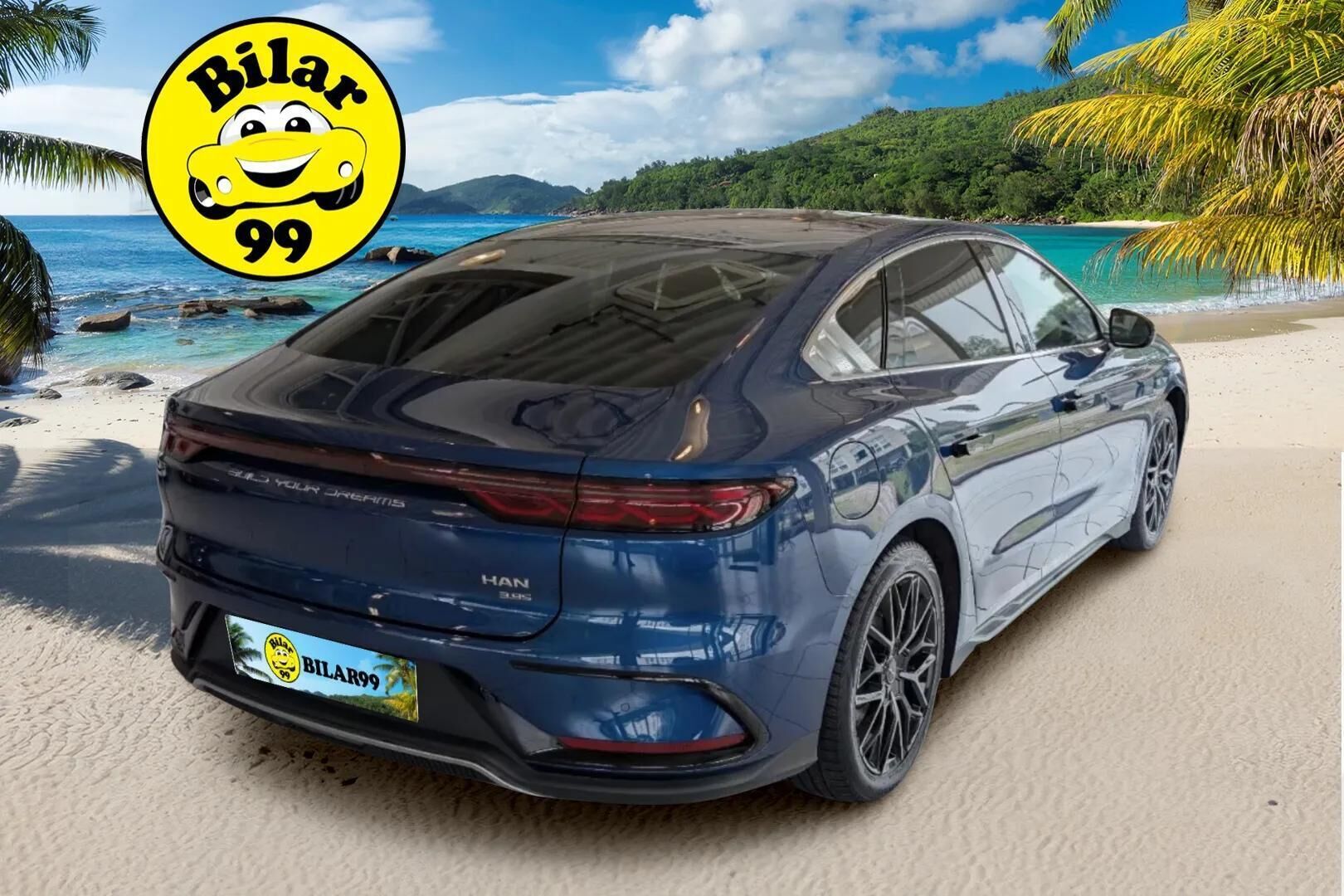 BYD HAN 2023 AWD 85kWh 517hv Executive - | ACC | ILP | HUD | 360° | Dynaudio | Ilm. sähkönahat | Muistipenkki | Panorama | Ilm. takapenkit | Lane Assist | BSM | CTA | Apple & Android |
