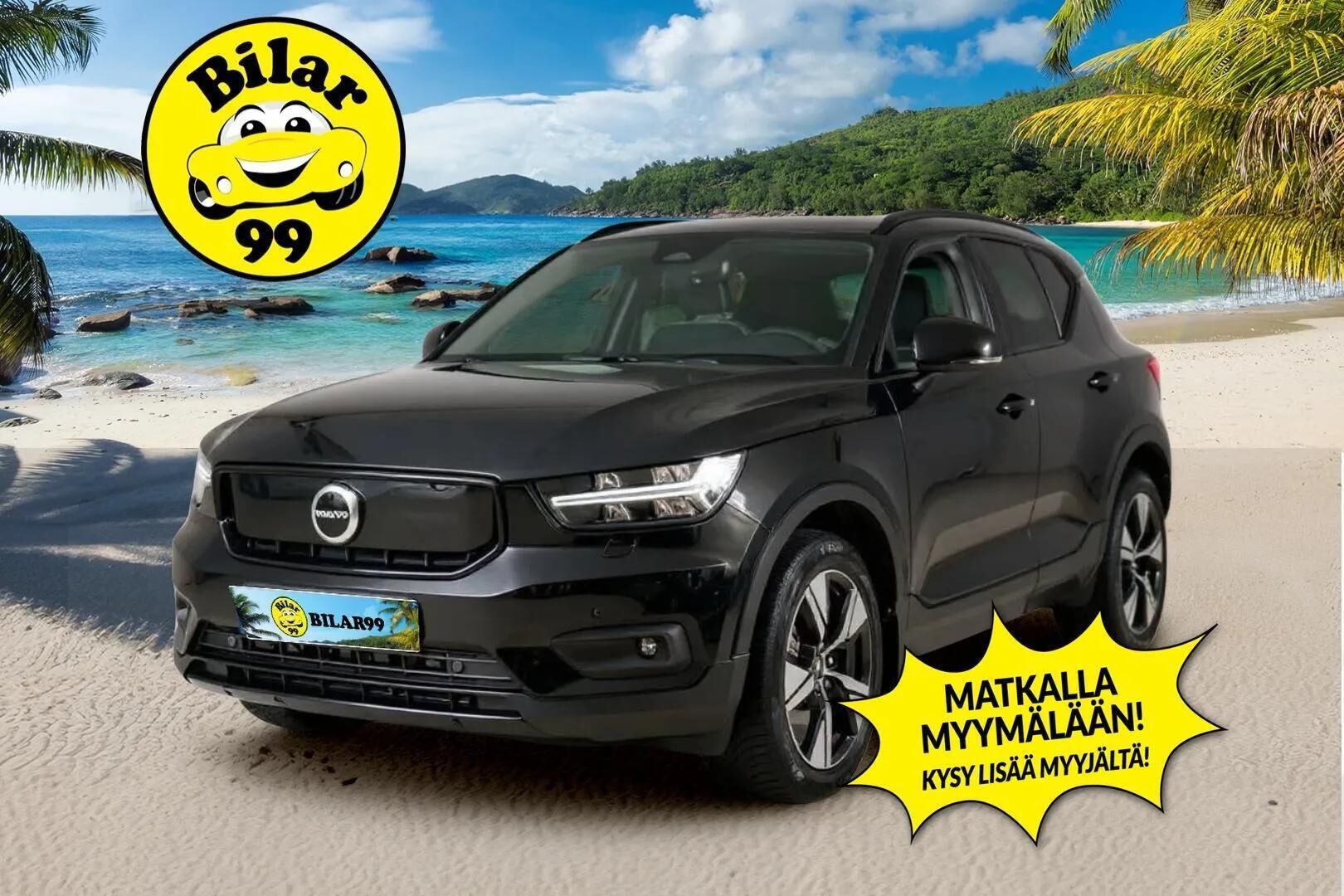 Volvo XC40 2022 P6 Recharge Plus ** Lämpöpumppu / Muistipenkki / Vetokoukku / Kamera / TULOSSA ** - 3,99 % KORKOTARJOUS TÄHÄN AUTOON - Adapt.vakkari / 2x vanteet