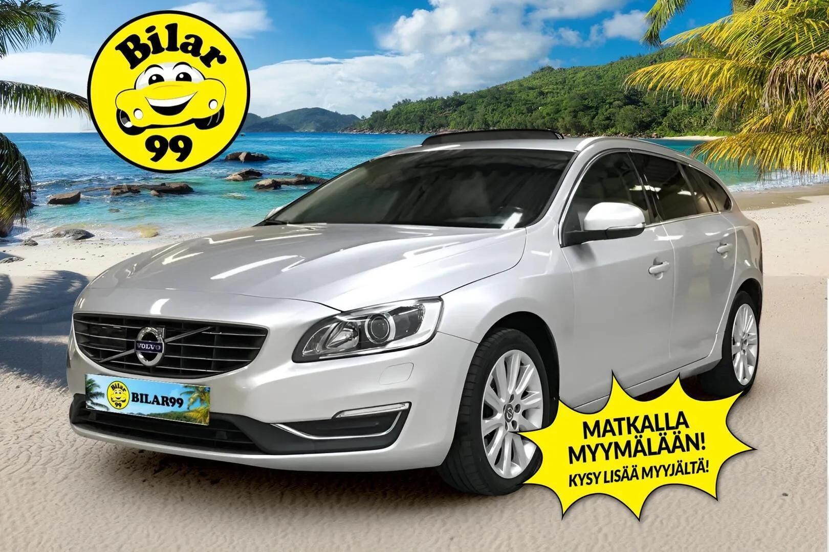 Volvo V60 2018 D3 Classic Summum aut. ** Adapt.vakkari / Harman&Kardon / P-Kamera / Kattoluukku / Nahat ** - Webasto / VOC / Muistipenkki / Navi / Keyless 