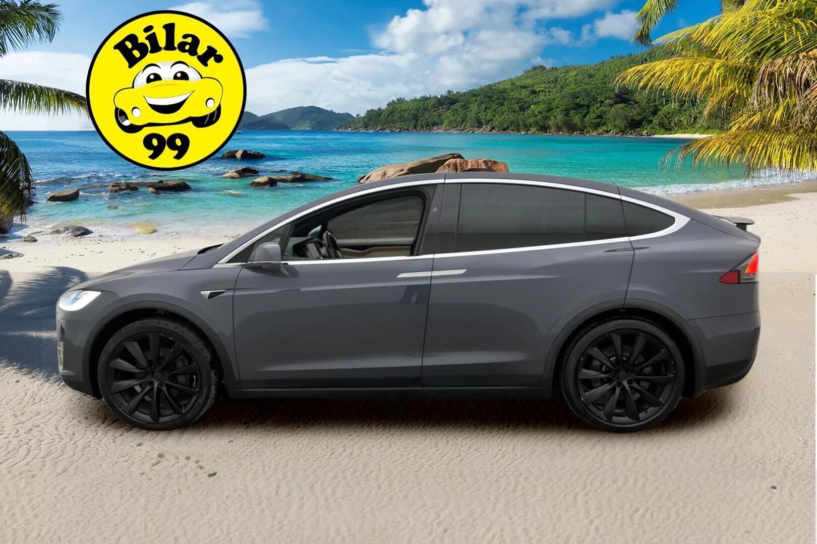 TESLA MODEL X 2019 Long Range AWD 6-P **  Ilma-alusta / Talvipaketti / Autopilot / LED / P.Kamera / Navi / Kaistavahti / Keyless *