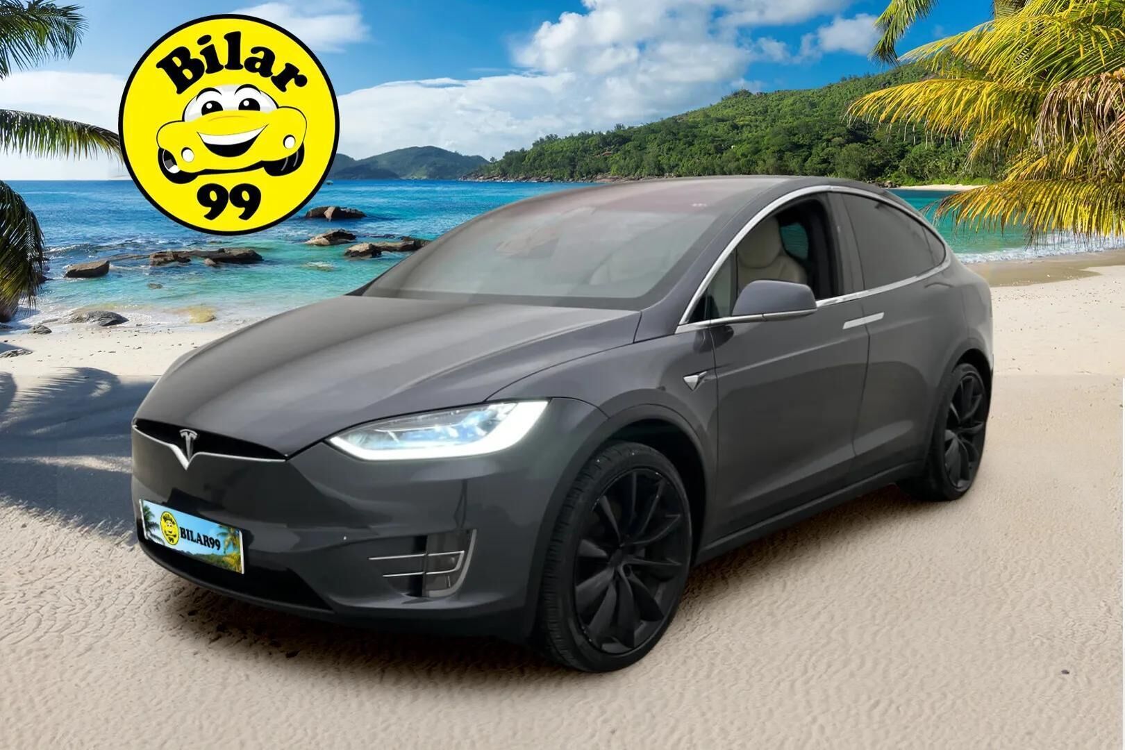 TESLA MODEL X 2019 Long Range AWD 6-P **  Ilma-alusta / Talvipaketti / Autopilot / LED / P.Kamera / Navi / Kaistavahti / Keyless *