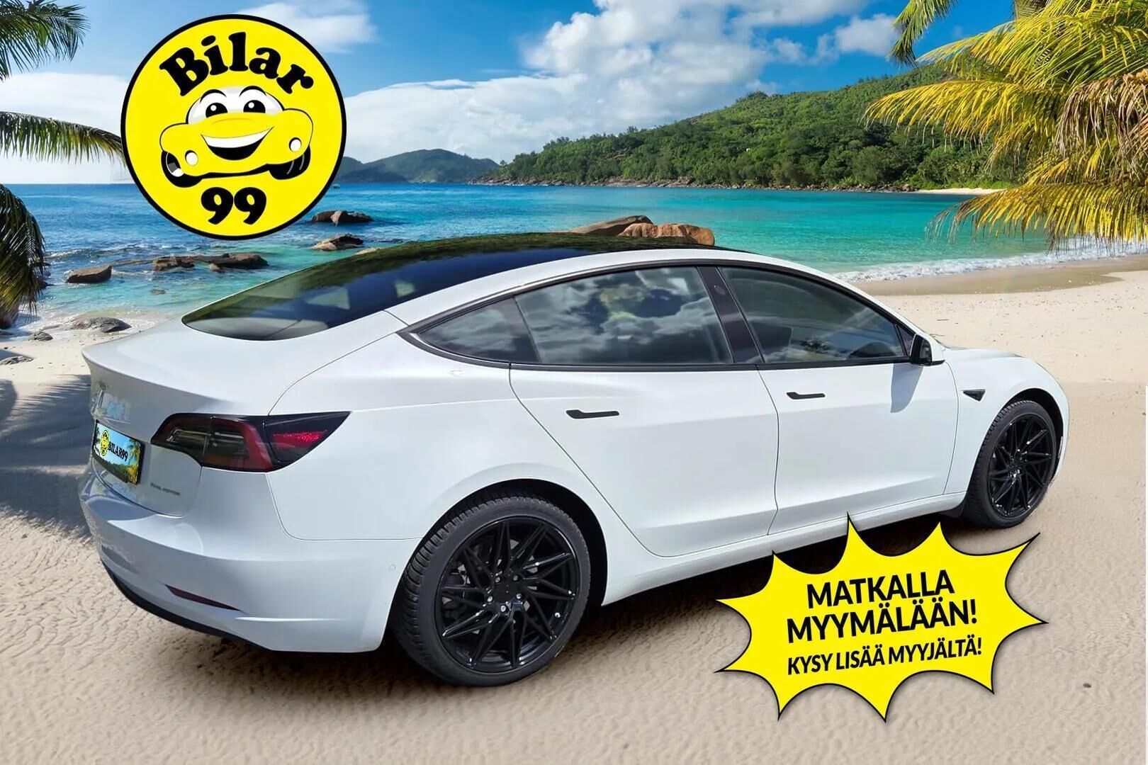Tesla Model 3 2022 Long Range - | ILP | Koukku | ACC | Matrix-LED | P.Kamera | Muistipenkki | Premium Audio | Lasikatto | Navi | Kaistavahti | Keyless | Kahdet renkaat |