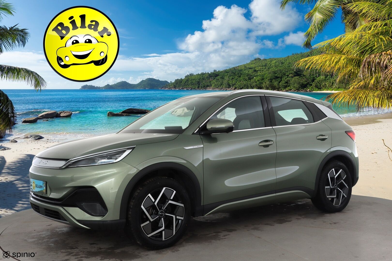 BYD Atto 3 2024 Design - | ACC | ILP | Panorama | 360° | Sähköpenkit | Nahkaverhoilu | Ambient light | Keyless | LED | Lane Assist | BSM | Apple & Android | 2x renkaat aluin | 