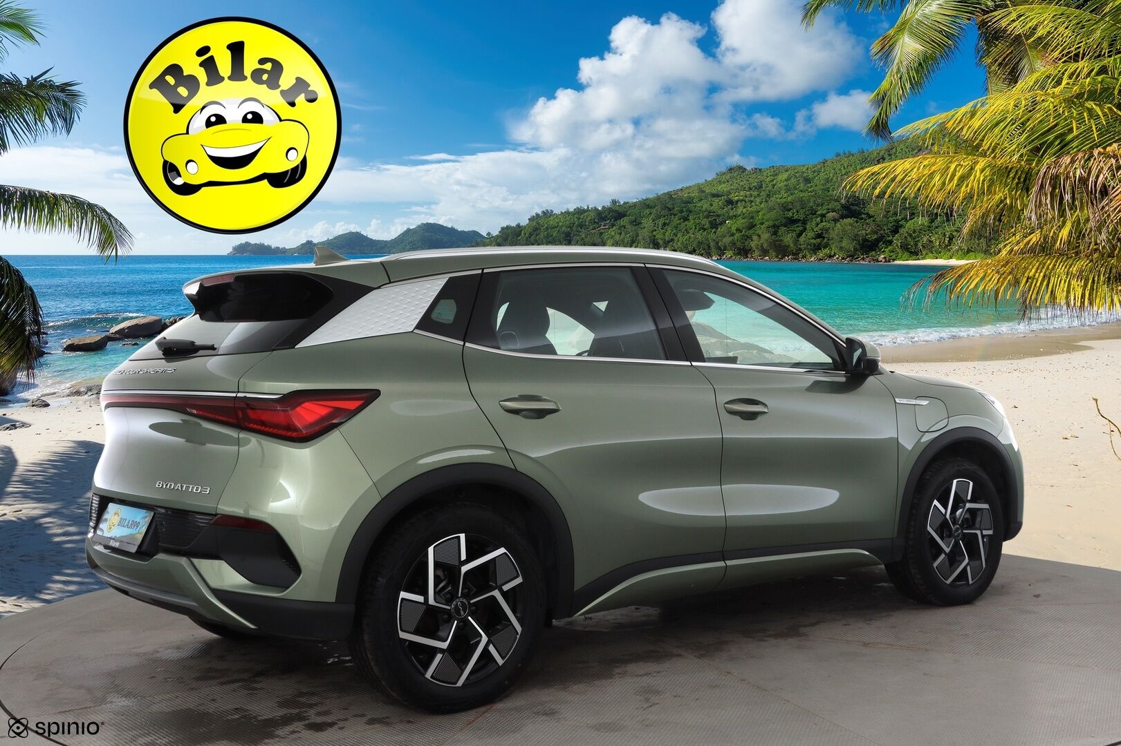BYD Atto 3 2024 Design - | ACC | ILP | Panorama | 360° | Sähköpenkit | Nahkaverhoilu | Ambient light | Keyless | LED | Lane Assist | BSM | Apple & Android | 2x renkaat aluin | 