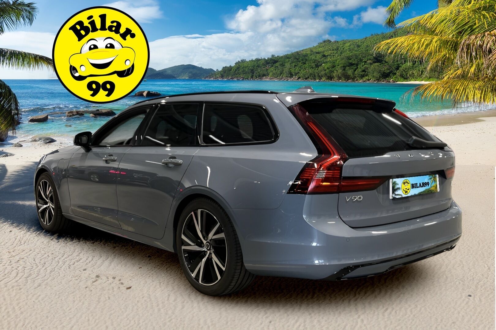 Volvo V90 2023 T6 AWD Long Range Plus Dark aut / 1 omisteinen / Lisälämmitin / Adapt.Vakkari / TULOSSA // - 3,99 % KORKOTARJOUS TÄHÄN AUTOON - Sähköpenkit muisteilla / Vetokoukku / Peruutuskamera / 