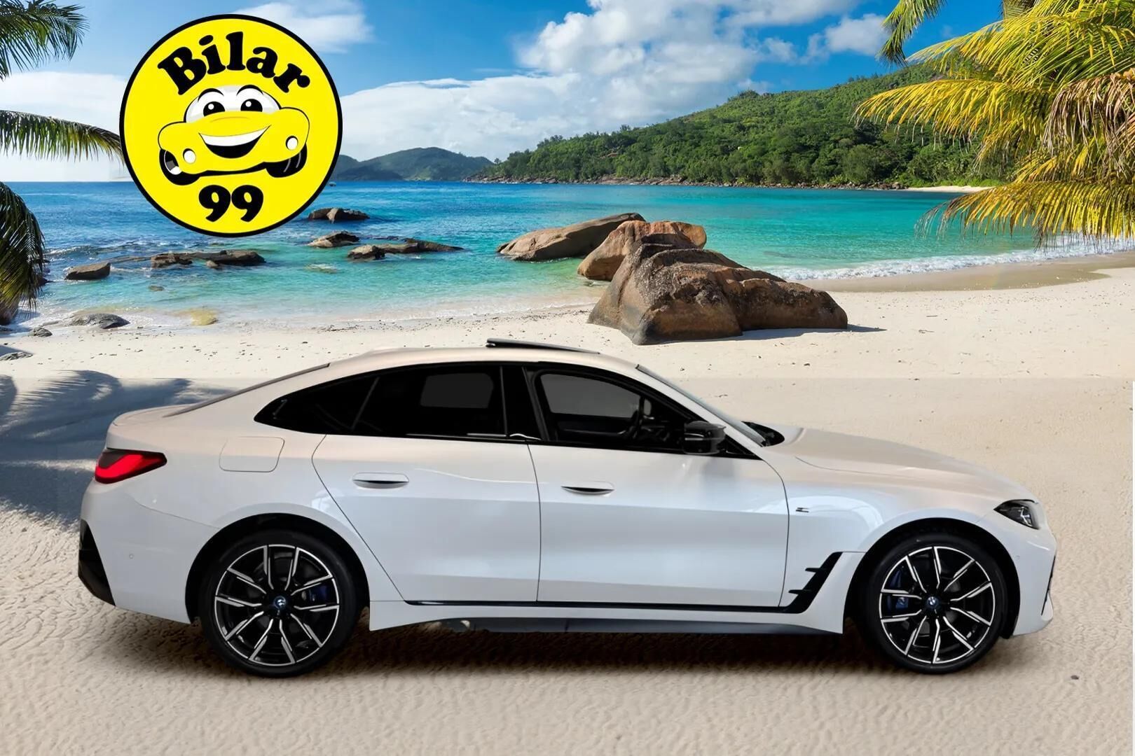 BMW I4 M50 2022 Super Charged - Kattoluukku | Laser | H&K | Koukku | HUD | ACC | Muistipenkki | 2x vanteet - KORKO VAIN 3,99 %