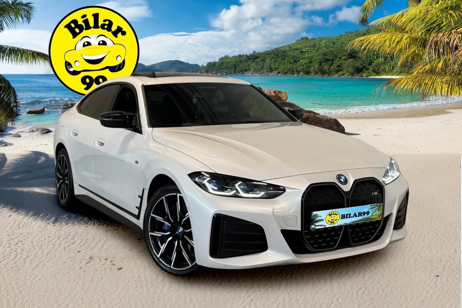 BMW I4 M50 2022 Super Charged - Kattoluukku | Laser | H&K | Koukku | HUD | ACC | Muistipenkki | 2x vanteet - KORKO VAIN 3,99 %