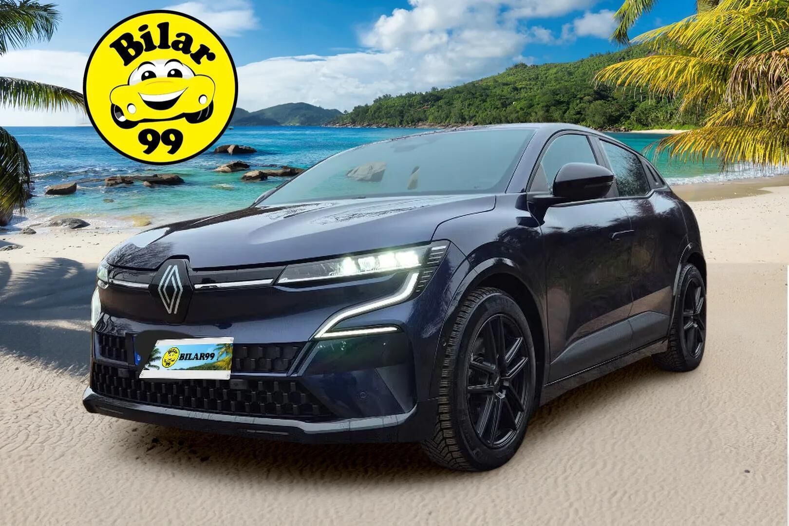 RENAULT MEGANE 2022 E-Tech electric 60kWh 220hv Evolution * ACC / Koukku / P.kamera / ILP / LED / Navi / Keyless * - Kahdet renkaat aluvanteilla / Merkkihuollot / Huoltosopimus 10/2027
