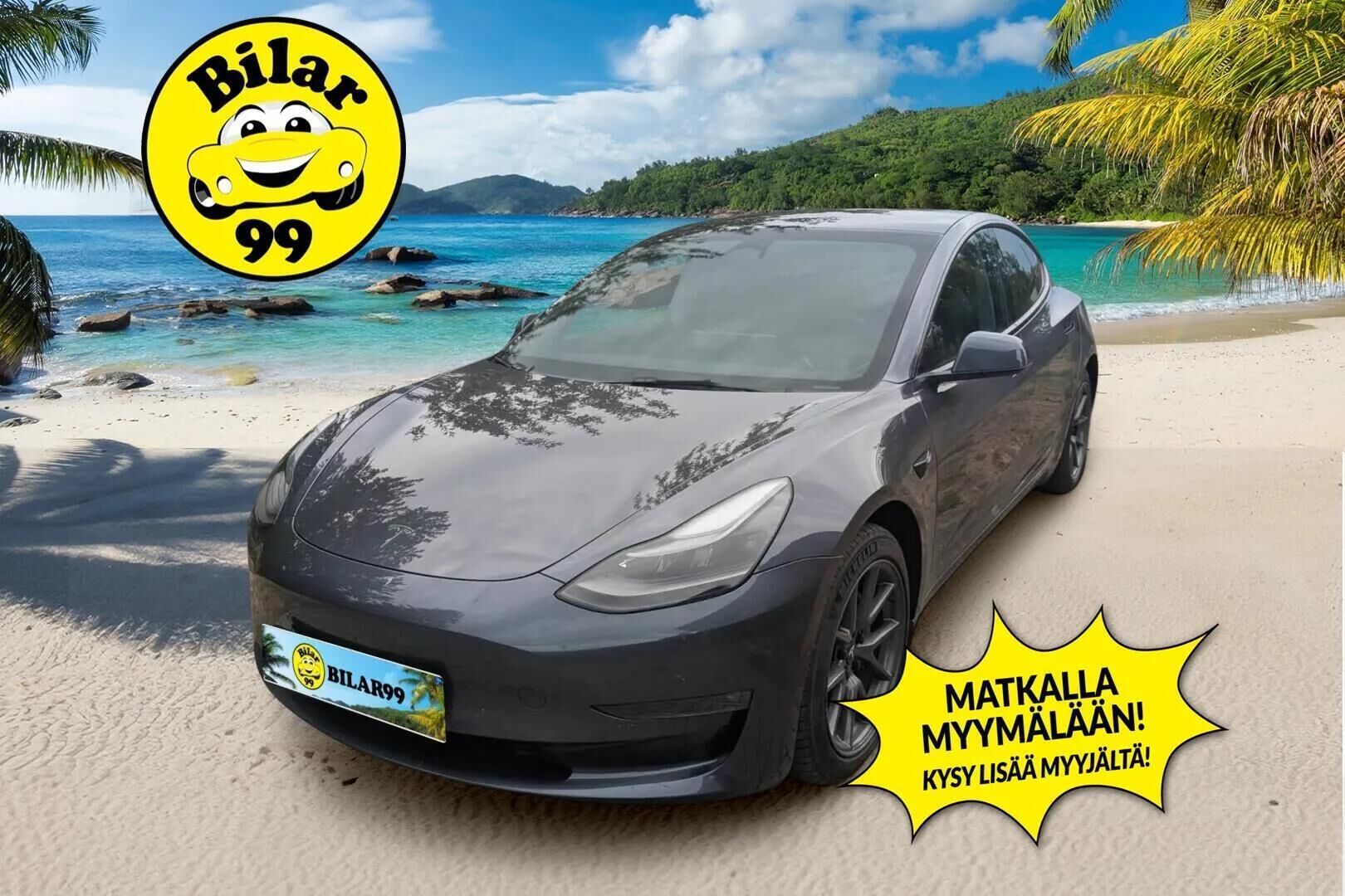 Tesla Model 3 2022 Long Range - | ILP | Lasikatto | ACC | Matrix-LED | P.Kamera | Muistipenkki | Premium Audio | Navi | Kaistavahti | Keyless | 2x Latauskaapelit | 