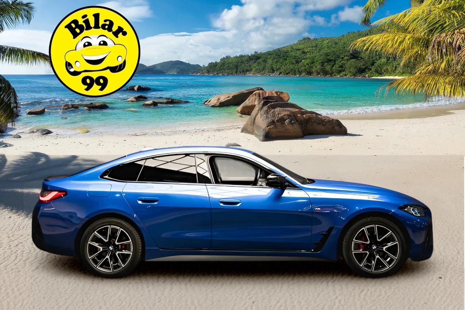 BMW I4 M50 2023 Fully Charged - Laser | Koukku | H&K | 360 | Muistipenkki | Nahat | HUD | ACC | 2x vanteet