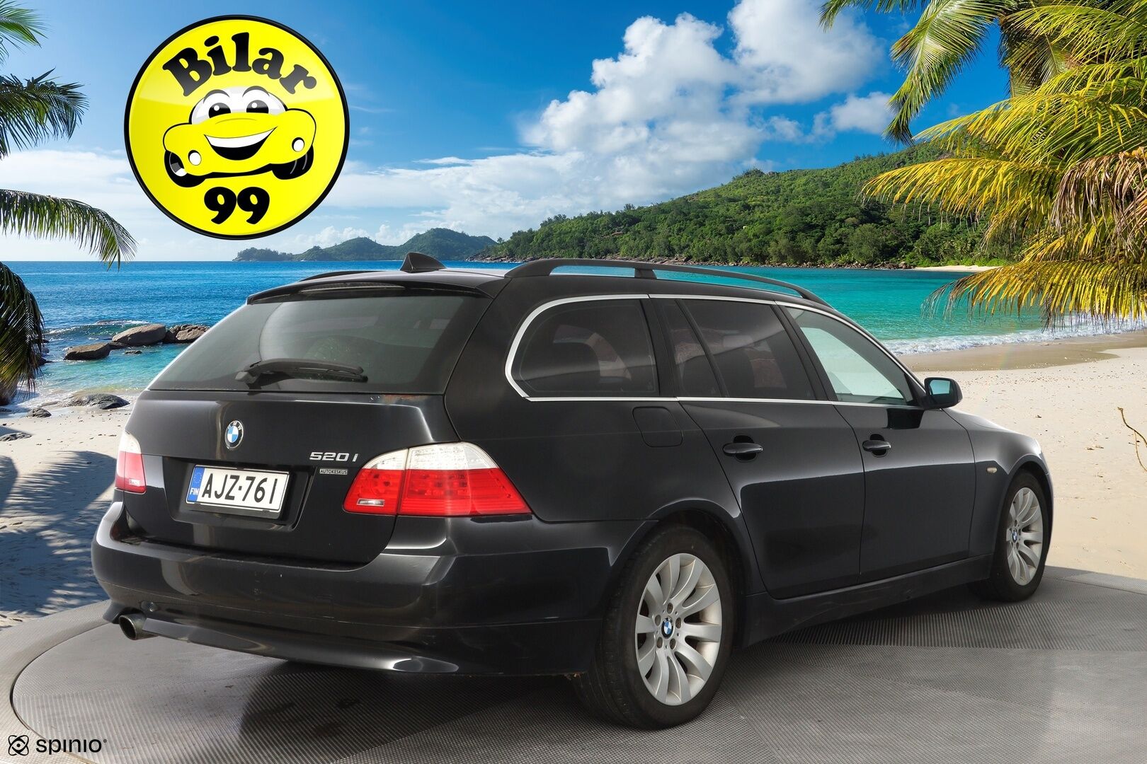 BMW 520 2009 E61 Touring - Myydään Huutokaupat.com - Leimaa 11/2026 / Kahdet hyvät renkaat vanteilla / Lohko + sisälämmitin / Lisävalo