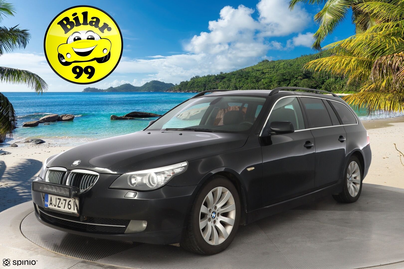 BMW 520 2009 E61 Touring - Myydään Huutokaupat.com - Leimaa 11/2026 / Kahdet hyvät renkaat vanteilla / Lohko + sisälämmitin / Lisävalo