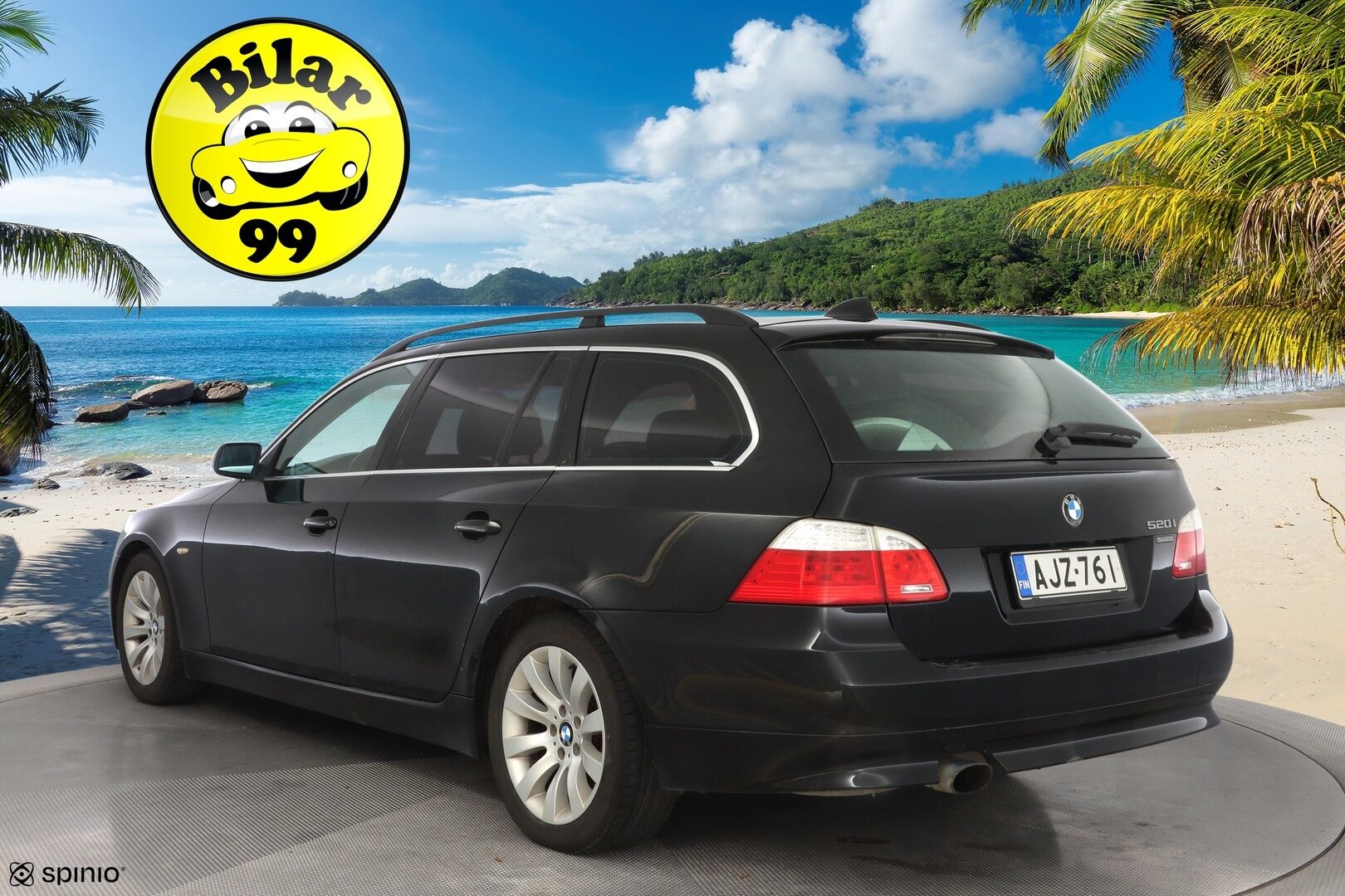 BMW 520 2009 E61 Touring - Myydään Huutokaupat.com - Leimaa 11/2026 / Kahdet hyvät renkaat vanteilla / Lohko + sisälämmitin / Lisävalo