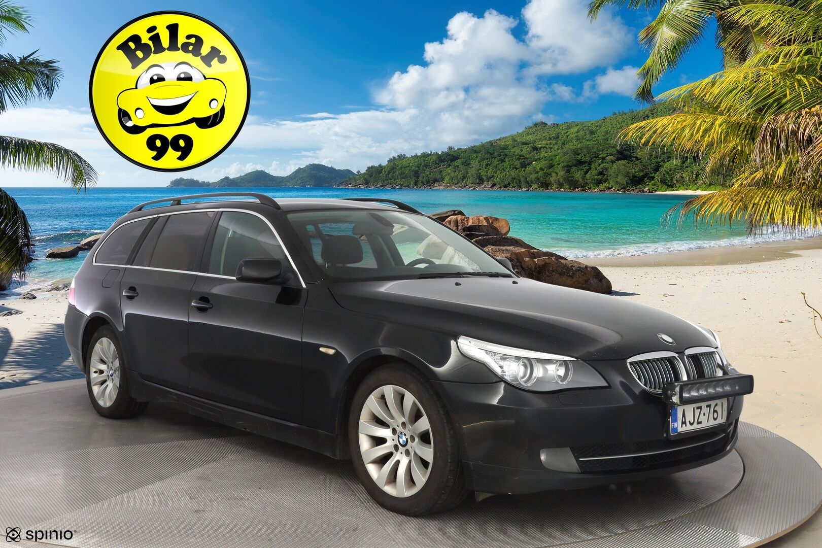 BMW 520 2009 E61 Touring - Myydään Huutokaupat.com - Leimaa 11/2026 / Kahdet hyvät renkaat vanteilla / Lohko + sisälämmitin / Lisävalo