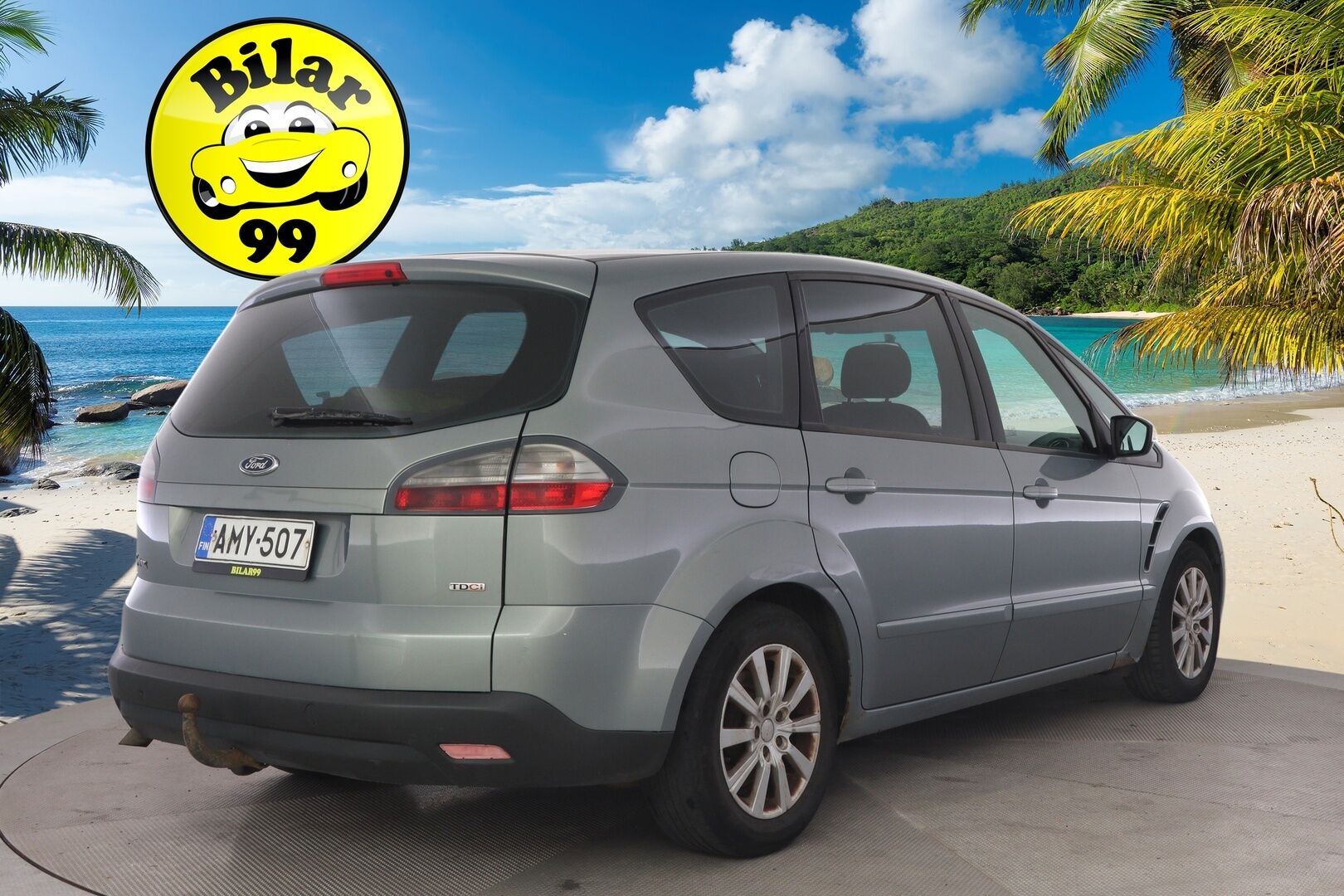 Ford S-Max 2008 2,0 TDCi 140hv Trend M6 5-ovinen *7-paikkanen / lohko / Koukku / Myydään huutokaupat.com*