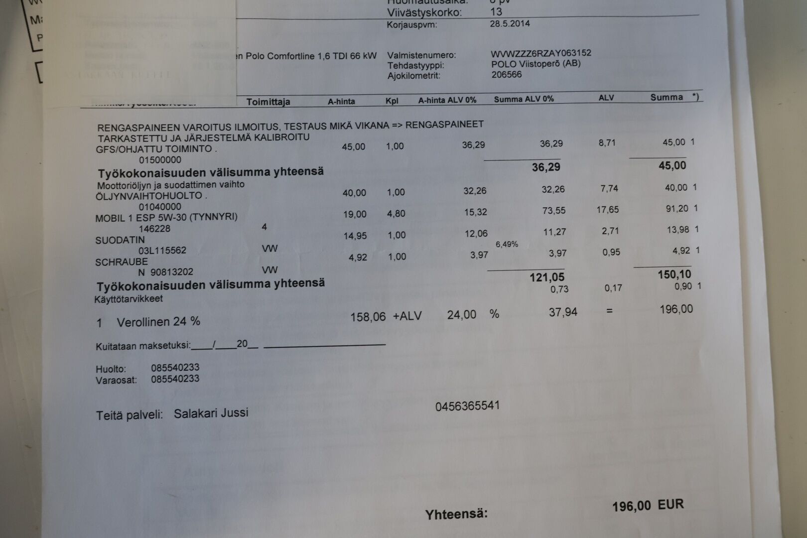 Volkswagen Polo 2010 Comfortline 1,6 TDI 66 kW (90 hv) DSG-automaatti 4-ovinen - YritysOutlet - Myydään vain yrityksille