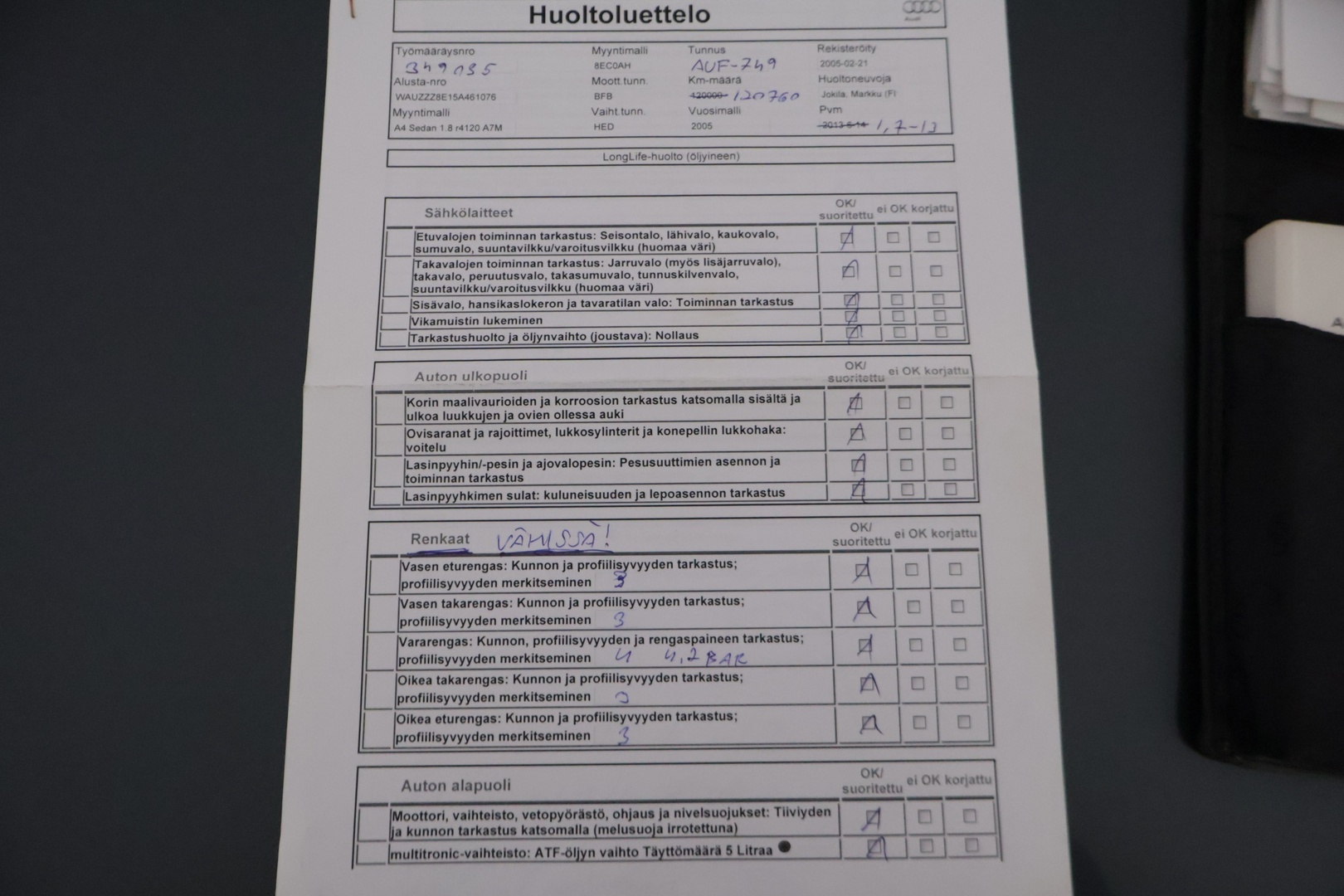 Audi A4 2005 B7 SEDAN 1.8T A 120kw *YritysOutlet - Myydään vain yrityksille* - *Pitkä leima / Juuri huollettu merkkiliikkeessä / Kahdet renkaat aluvanteilla * - Osta nyt, maksa vasta ensi vuonna