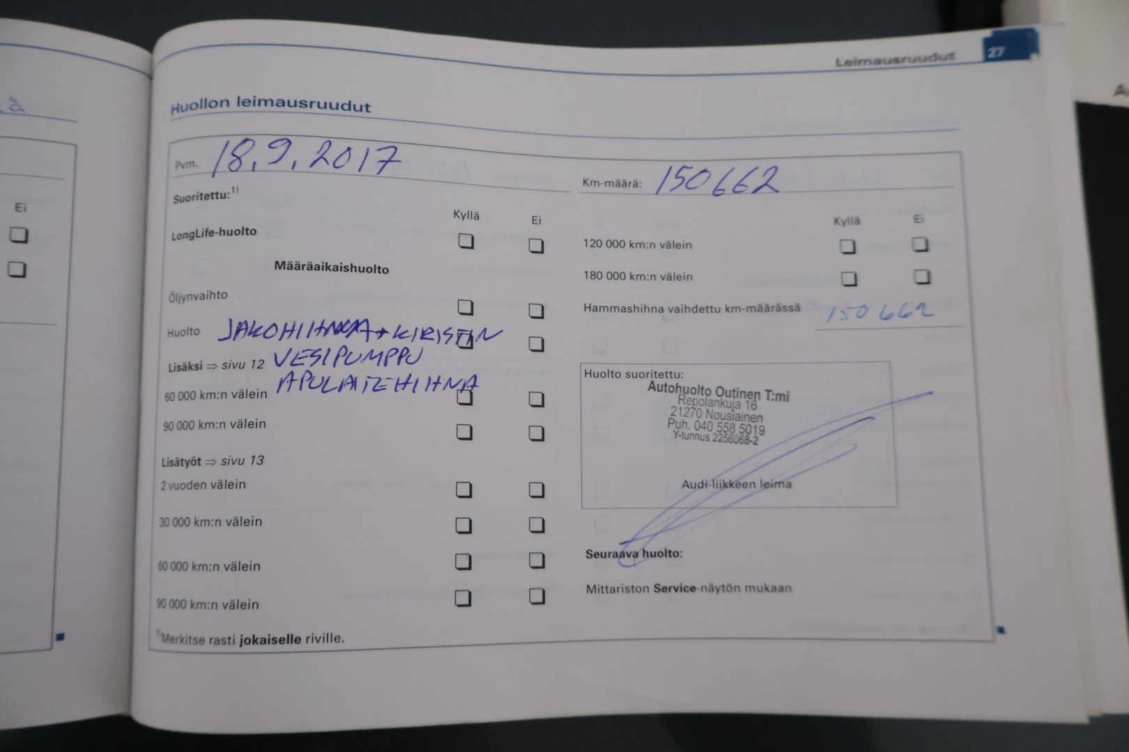 Audi A4 2005 B7 SEDAN 1.8T A 120kw *YritysOutlet - Myydään vain yrityksille* - *Pitkä leima / Juuri huollettu merkkiliikkeessä / Kahdet renkaat aluvanteilla * - Osta nyt, maksa vasta ensi vuonna