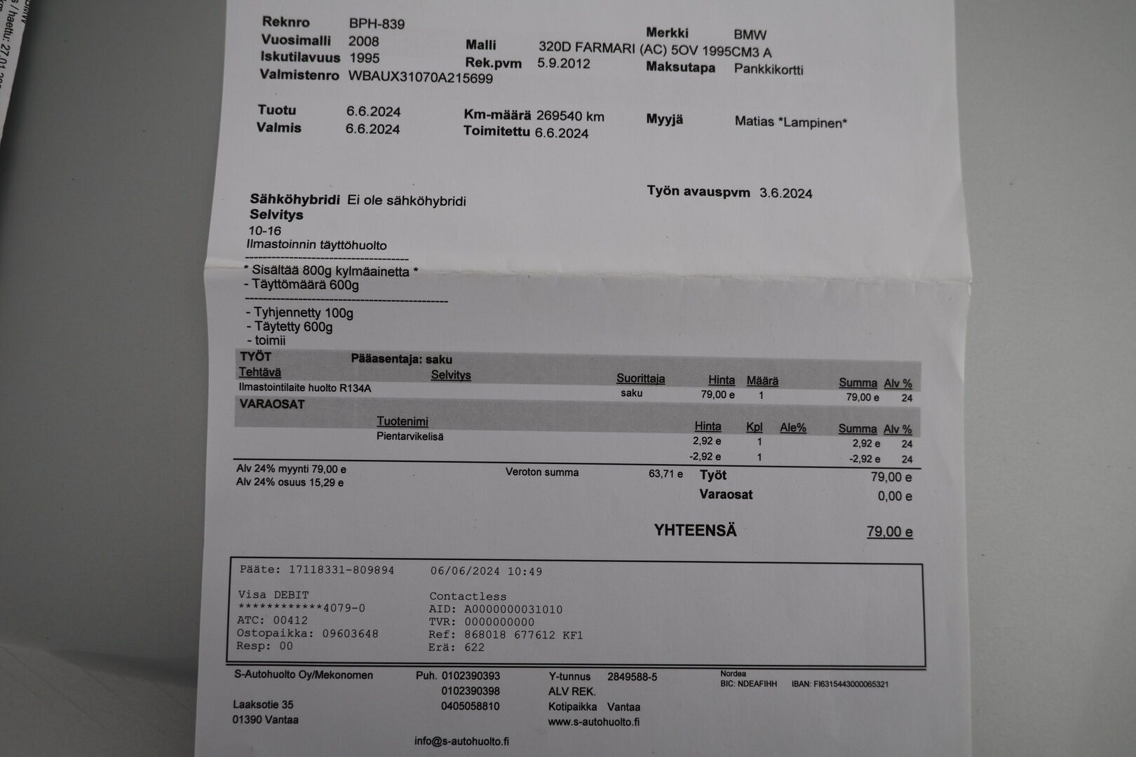 BMW 320 2008 E91 Touring */ Panoraama / Juuri katsastettu / Lohko /* *YritysOutlet, Myydään vain yrityksille!*