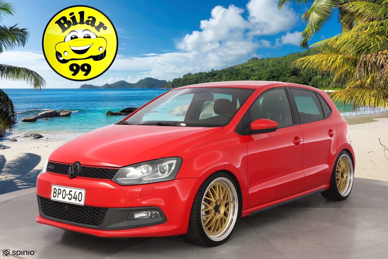 Volkswagen Polo 2012 GTI 1,4 TSI 132 kW (180 hv) DSG-automaatti 4-ov. *Lohko / Xenon / P-Tutka / Apple Carplay & AndroidAuto* - Ketju vaihdettu 145tkm / Kahdet renkaat vanteilla / Suomi-auto