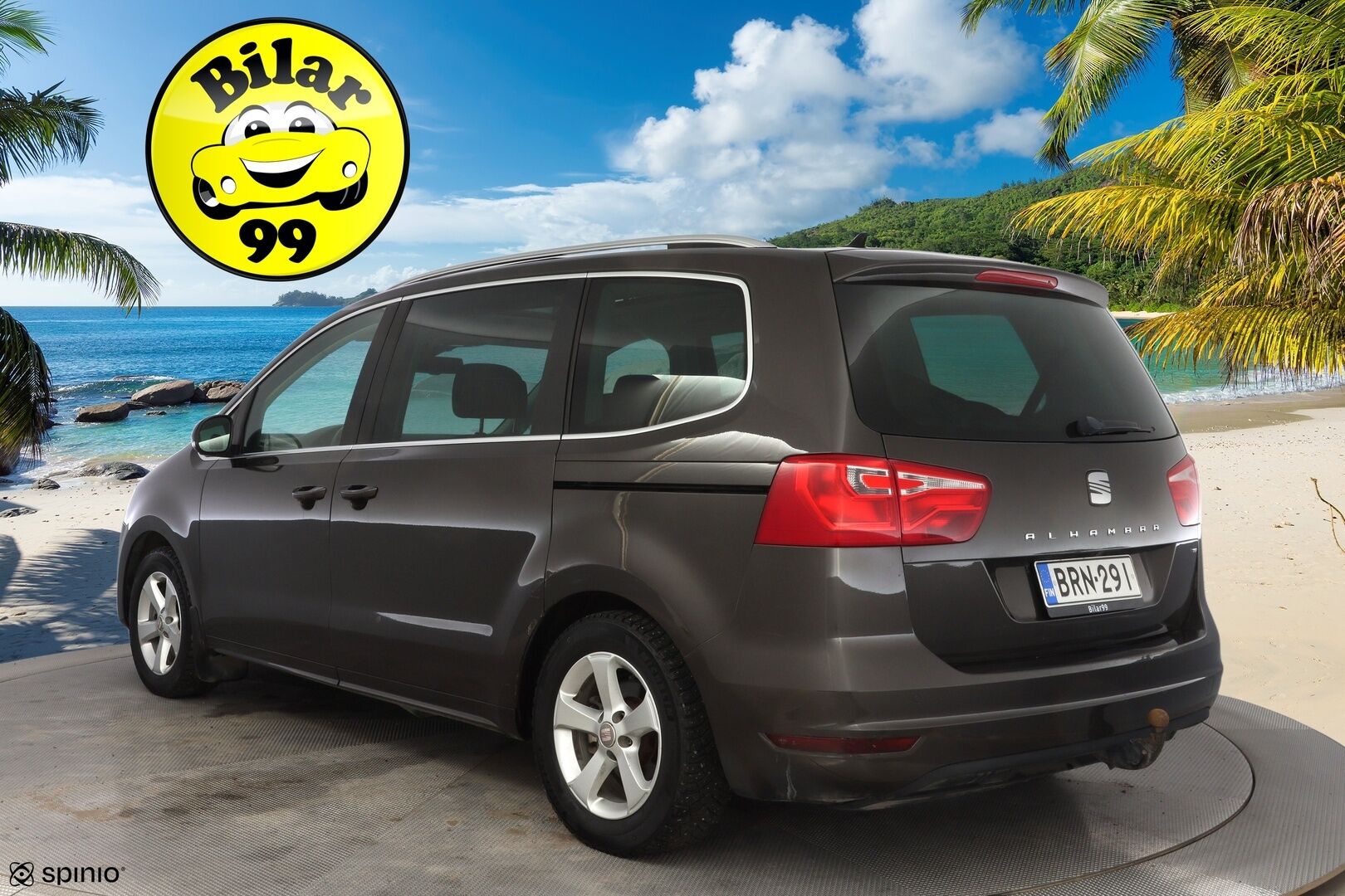 Seat Alhambra 2014 2,0 TDI 177 Style Business DSG 7H * Vakkari / Tutkat / Lohko /  Koukku / Lasikatto * - Suomi-auto / Myydään juuri katsastettuna & huollettuna / Kahdet OEM vanteet / 7-Paikkainen