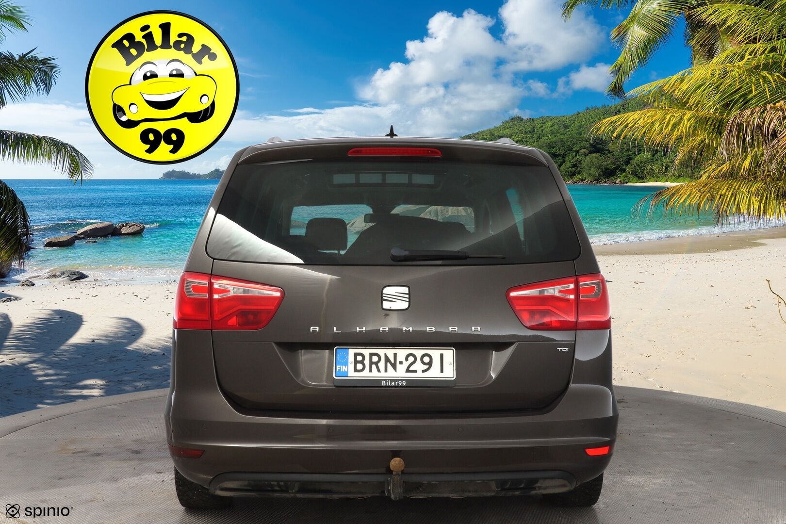 Seat Alhambra 2014 2,0 TDI 177 Style Business DSG 7H * Vakkari / Tutkat / Lohko /  Koukku / Lasikatto * - Suomi-auto / Myydään juuri katsastettuna & huollettuna / Kahdet OEM vanteet / 7-Paikkainen