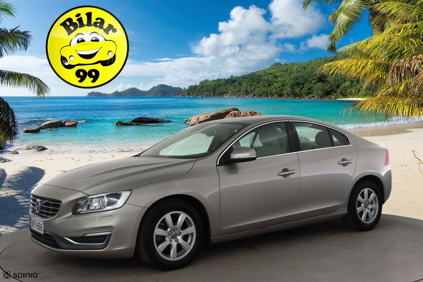 Volvo S60 2015 D4 Business aut * Suomi-auto / Vakkari / P.tutka / Navi / Xenon / Vaaleat nahat / Webasto / Digimittaristo / Kaarrevalot * - Kahdet renkaat aluvanteilla