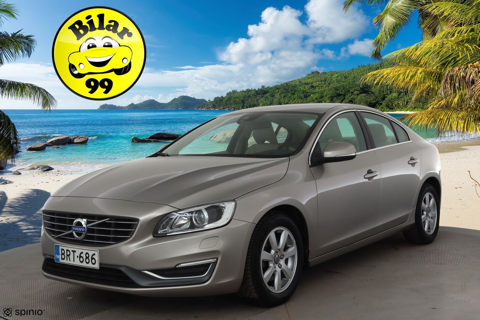 Volvo S60 2015 D4 Business aut * Suomi-auto / Vakkari / P.tutka / Navi / Xenon / Vaaleat nahat / Webasto / Digimittaristo / Kaarrevalot * - Kahdet renkaat aluvanteilla
