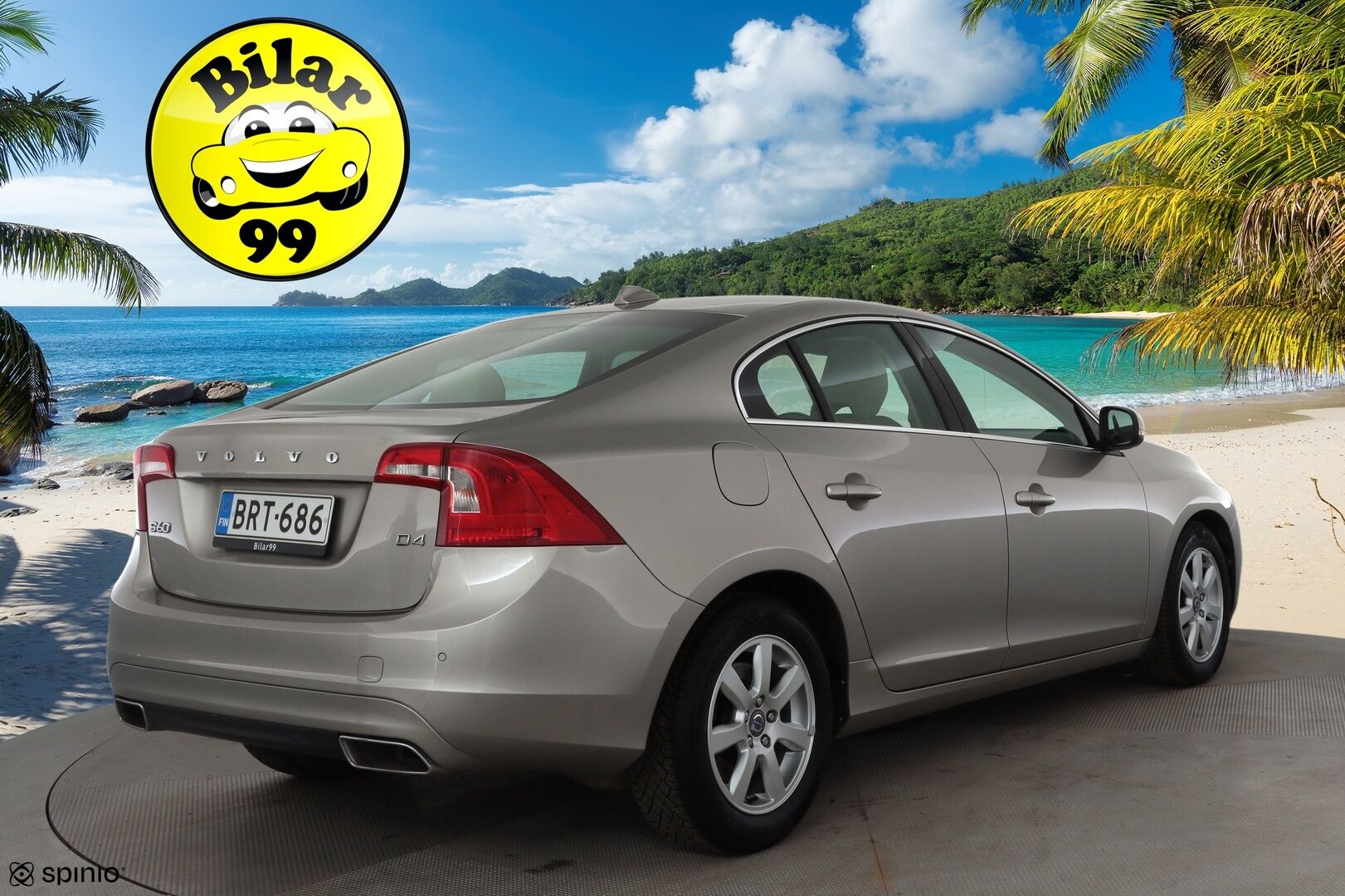 Volvo S60 2015 D4 Business aut * Suomi-auto / Vakkari / P.tutka / Navi / Xenon / Vaaleat nahat / Webasto / Digimittaristo / Kaarrevalot * - Kahdet renkaat aluvanteilla