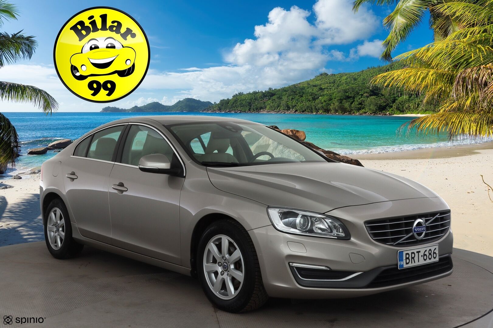 Volvo S60 2015 D4 Business aut * Suomi-auto / Vakkari / P.tutka / Navi / Xenon / Vaaleat nahat / Webasto / Digimittaristo / Kaarrevalot * - Kahdet renkaat aluvanteilla