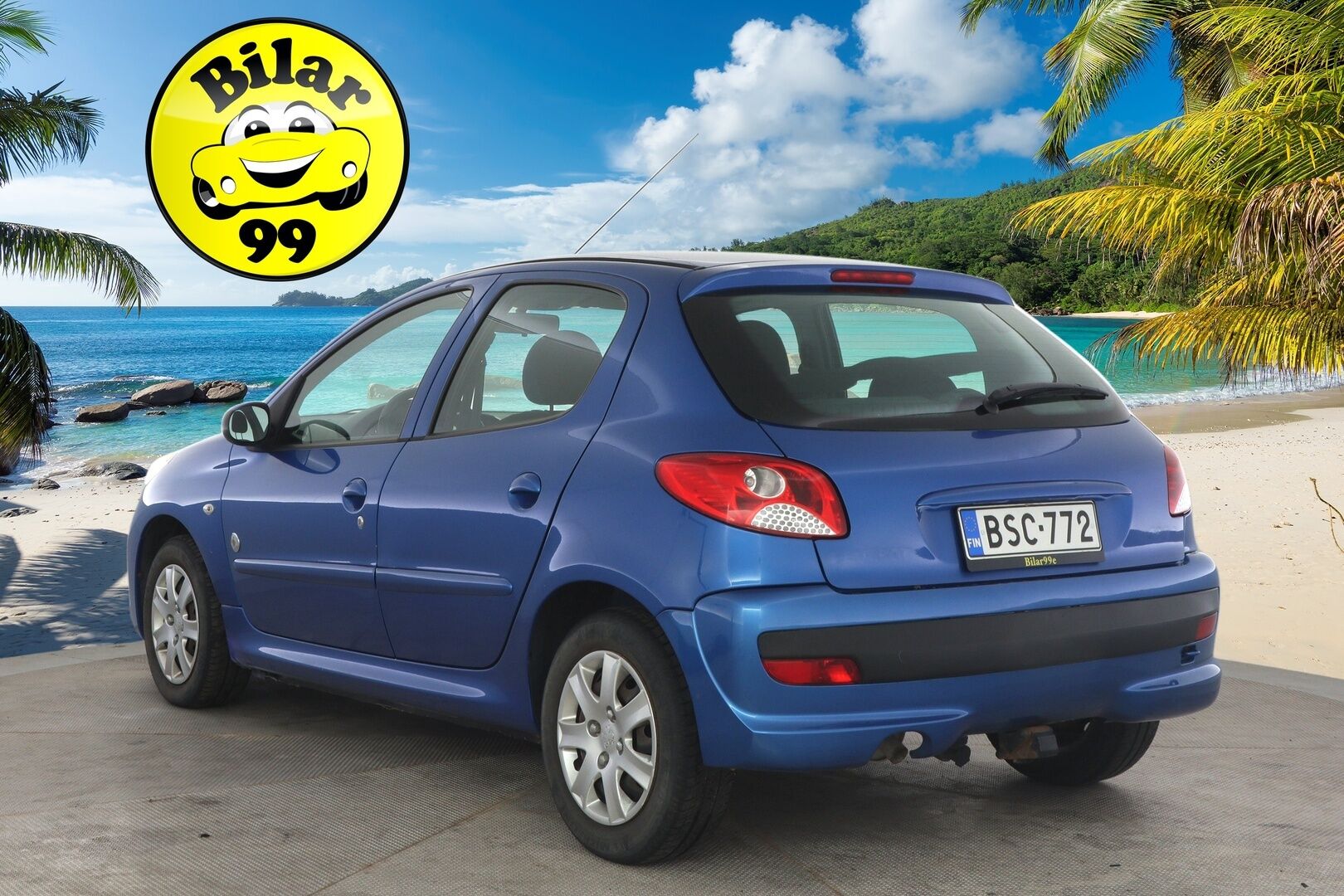 Peugeot 206+ 2012 Generation 75 5-ov *Myydään Huutokaupat.com*/ Suomi-auto / Huoltokirja / Ilmastointi / Lohko / Koukku / 2x renkaat - Myydään Huutokaupat.com / Siisti yksilö / 2x renkaat  