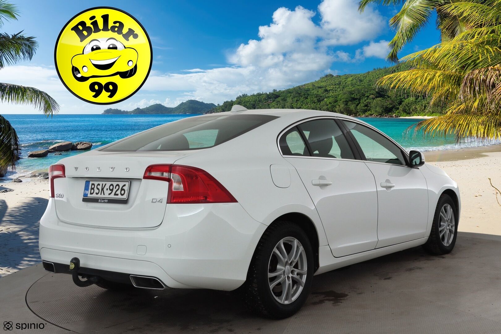 Volvo S60 2016 D4 Business aut * Vakkari / P.tutka / Webasto / Xenon / Puolinahat / Koukku / Digimittaristo * - Suomi-auto / Kahdet renkaat aluvanteilla / Merkkihuollettu / Juuri katsastettu