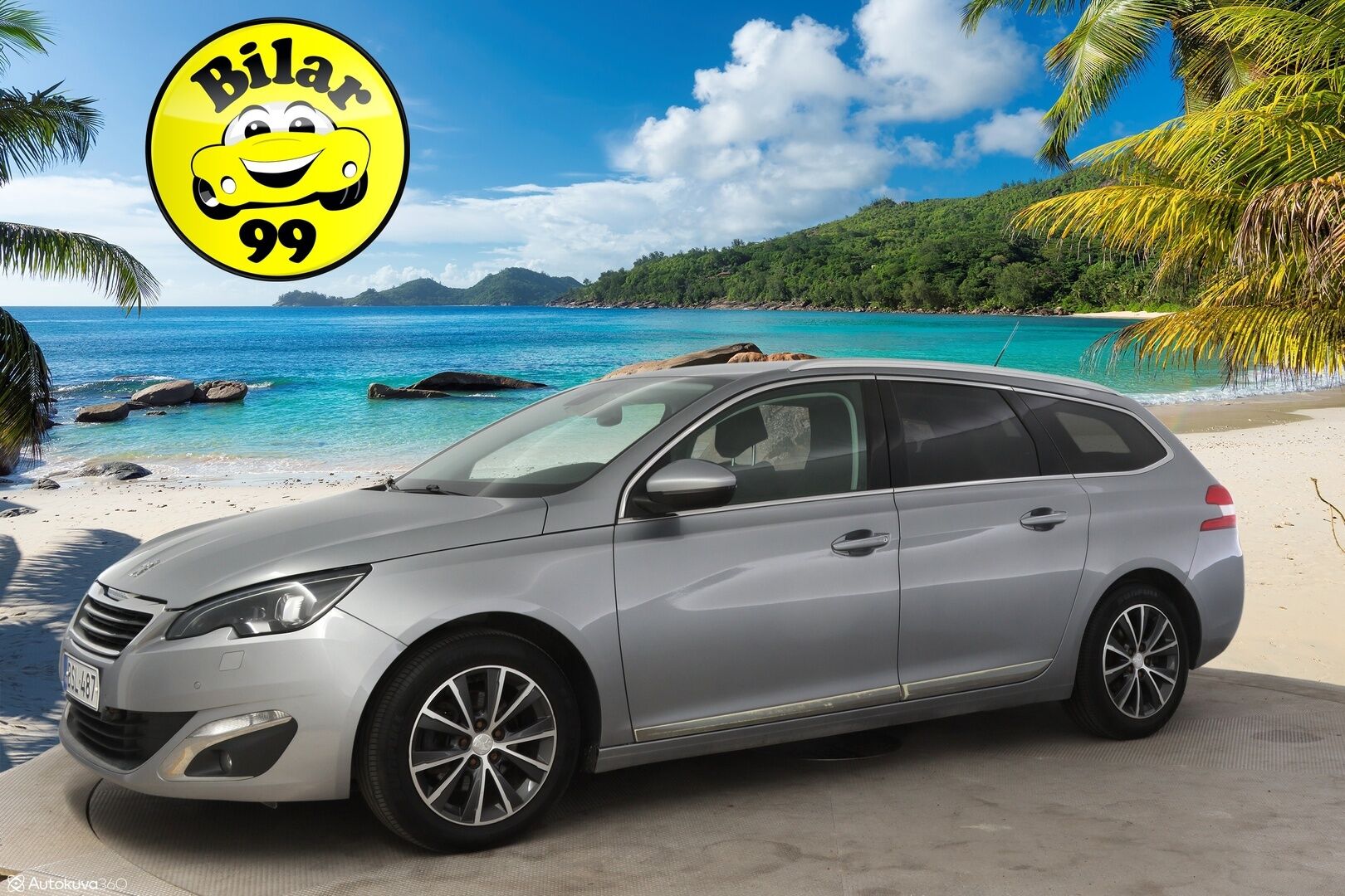 Peugeot 308 2015 SW Allure PureTech 130 ** Jakopää tehty 9/2024 / Full- LED- ajovalot / Adapt. vakkari / Lohkolämmitin / Keyless-Go / Bluetooth ** - * Myydään Huutokaupat.com *