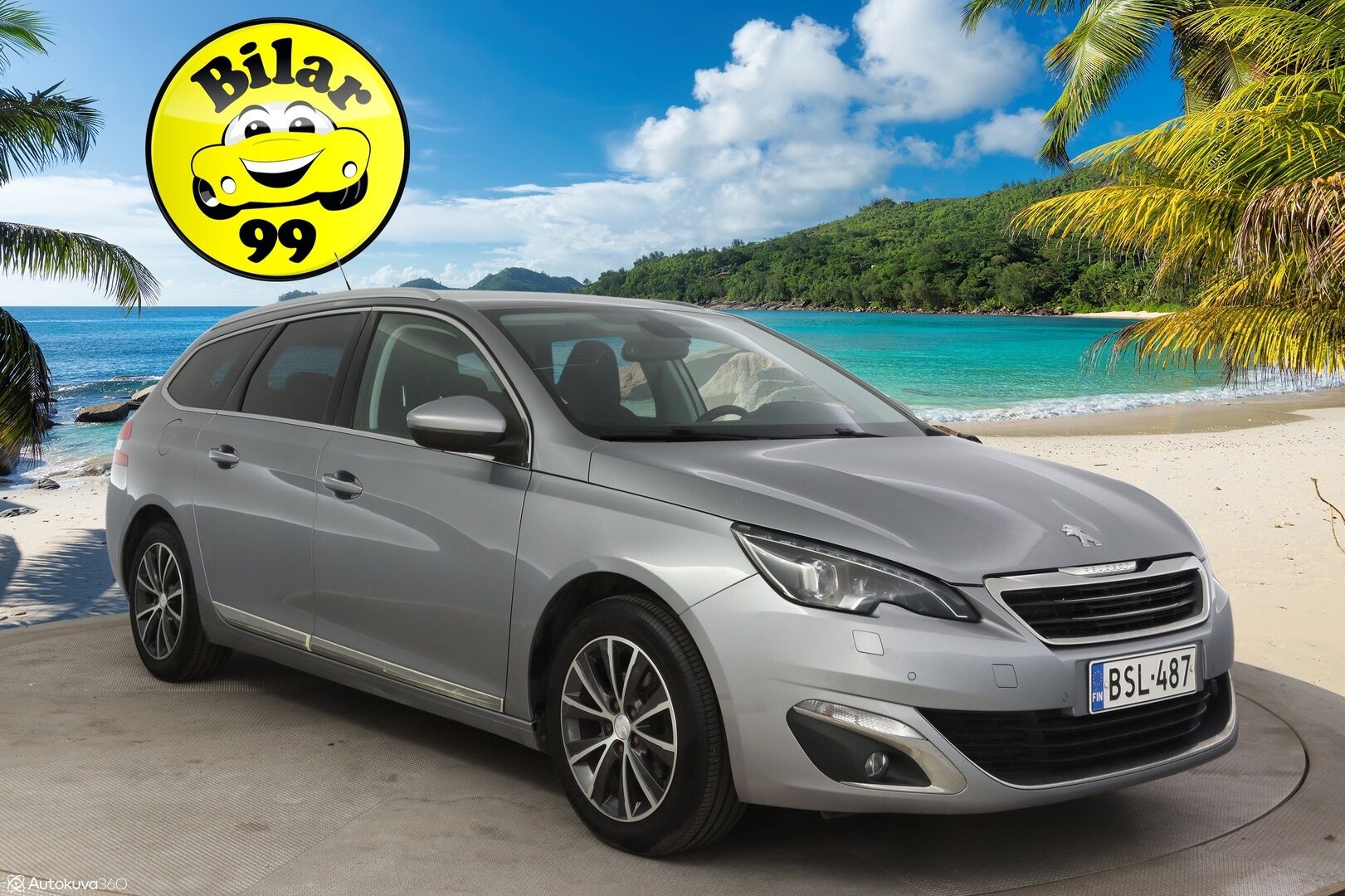 Peugeot 308 2015 SW Allure PureTech 130 ** Jakopää tehty 9/2024 / Full- LED- ajovalot / Adapt. vakkari / Lohkolämmitin / Keyless-Go / Bluetooth ** - * Myydään Huutokaupat.com *