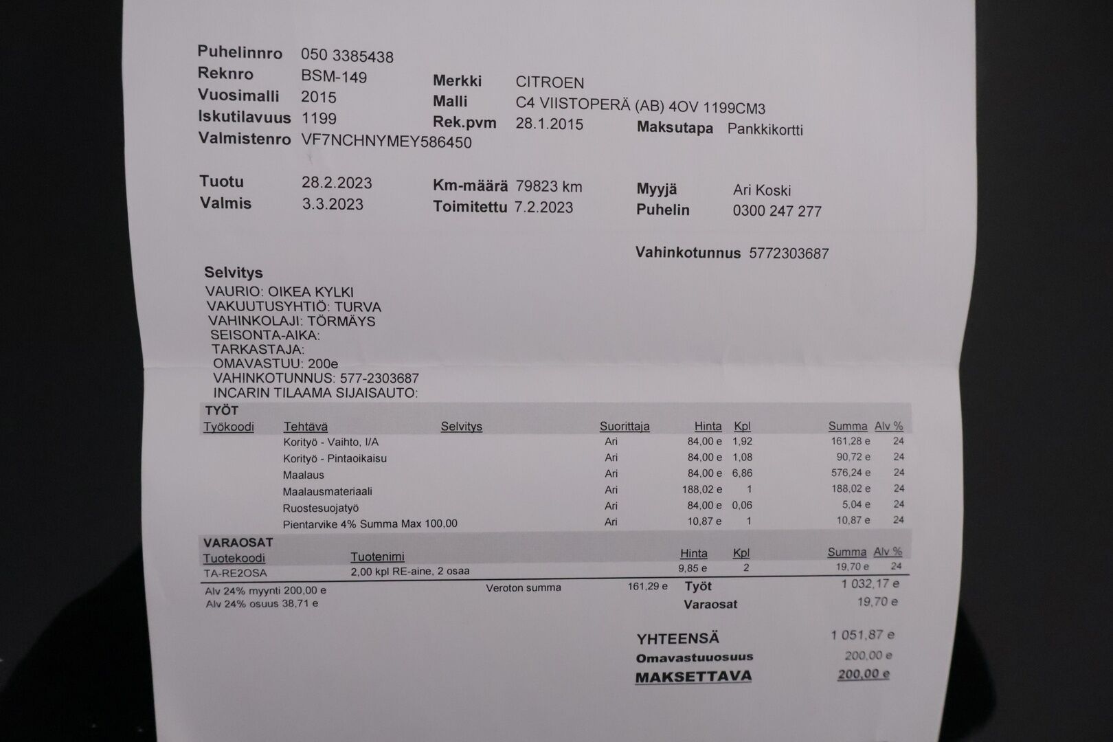 Citroen C4 2015 PureTech 130 Premium *YritysOutlet - Myydään vain yrityksille* *Koukku / Blis / Vakkari/  Ilmastointi* - *Kompakti / Edullinen / Käytännöllinen*